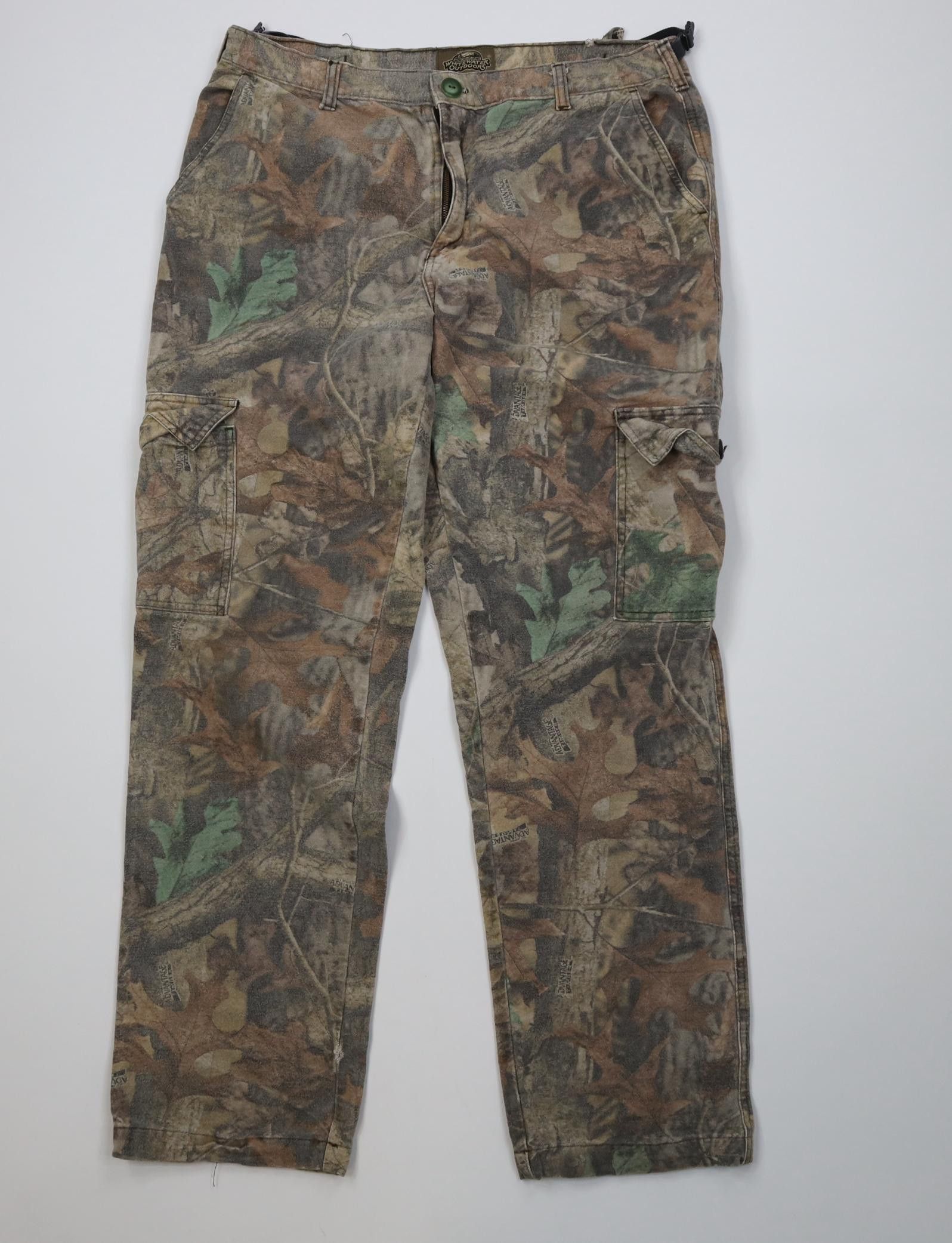 Vintage Vintage 90s Streetwear Chamois Wide Leg Cargo Pants Size US 36 / EU 52 - 1 Thumbnail