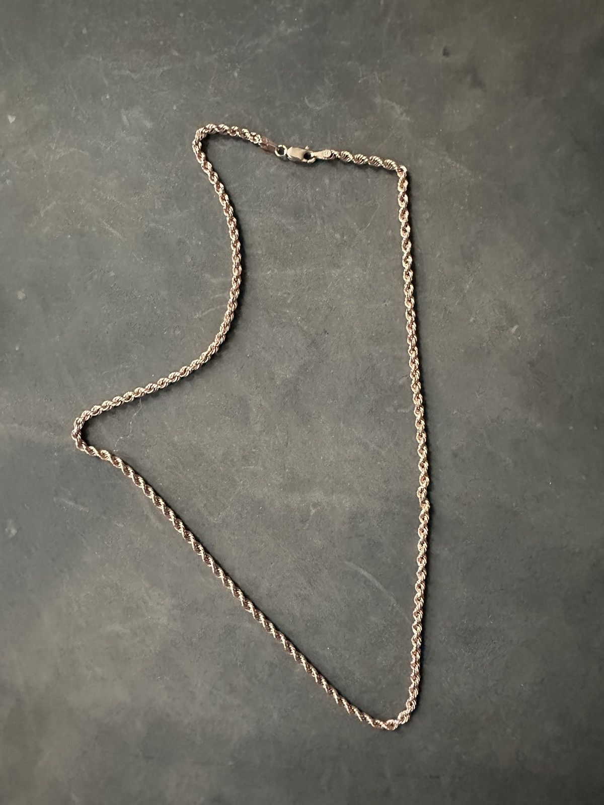 image of 14K Rose Gold Rope Chain 20” 3Mm, Men's