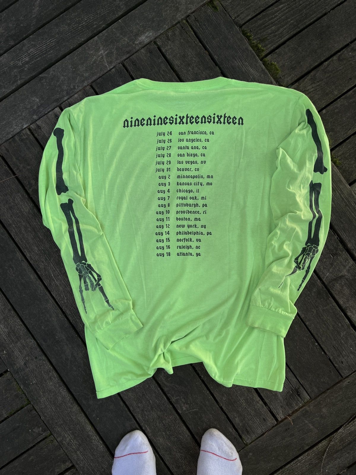 Playboi Carti Playboi carti neon tour die lit skeleton tee neon V1 Size US L / EU 52-54 / 3 - 3 Thumbnail