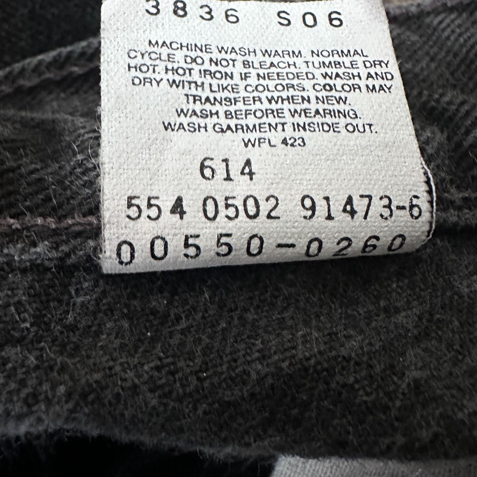 Levi's Vintage Levi's 550 Relaxed Jeans Men 36x32 Black Denim USA Size US 36 / EU 52 - 8 Thumbnail