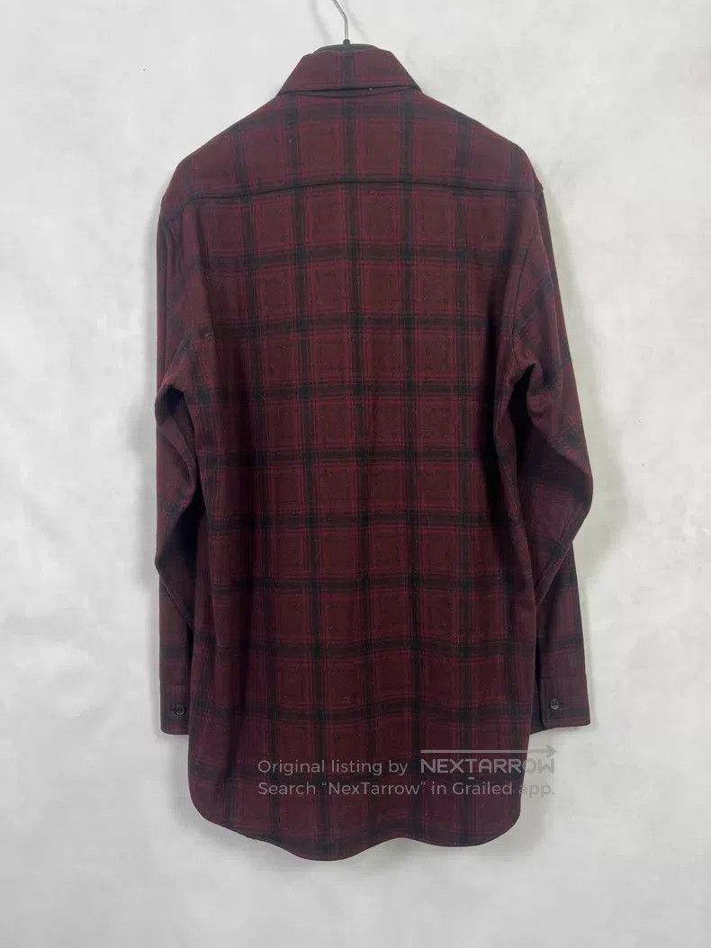 Saint Laurent Paris Saint Laurent Paris size 39 Burgundy Plaid Wool Shirt Size US S / EU 44-46 / 1 - 2 Thumbnail