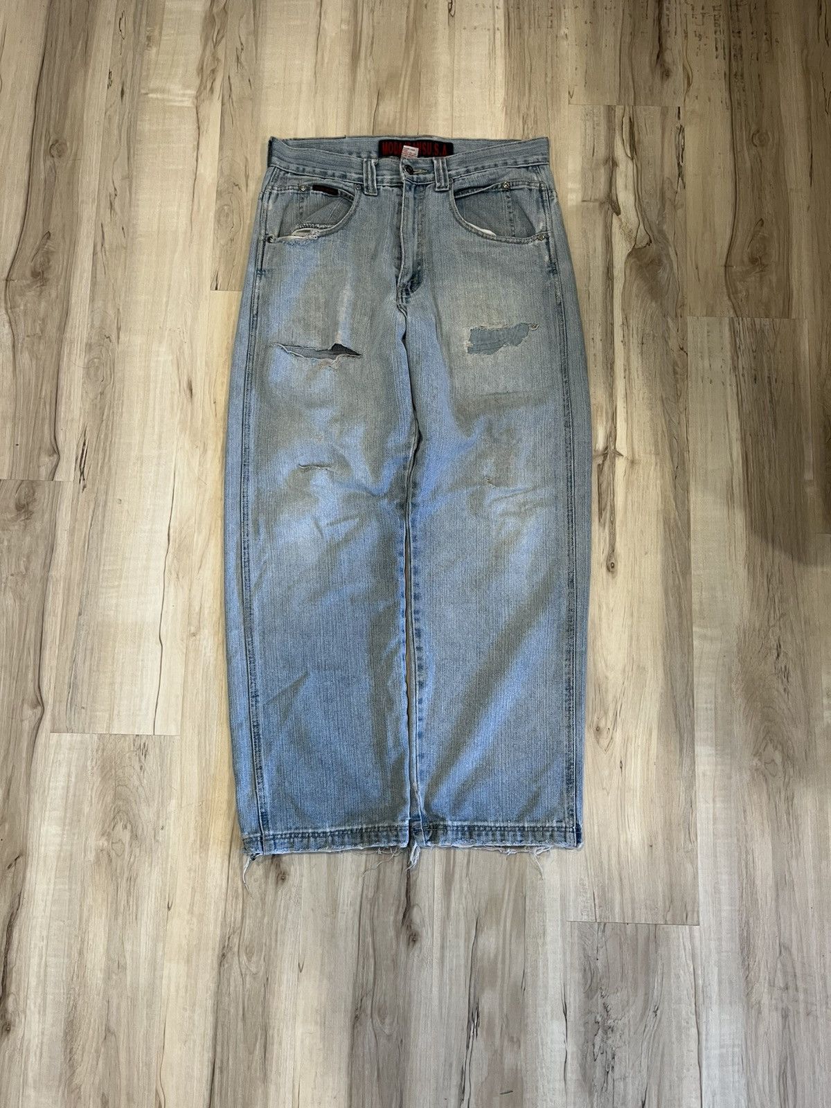 Vintage Vintage moda jeans wide leg baggy jeans Size US 33 - 1 Thumbnail
