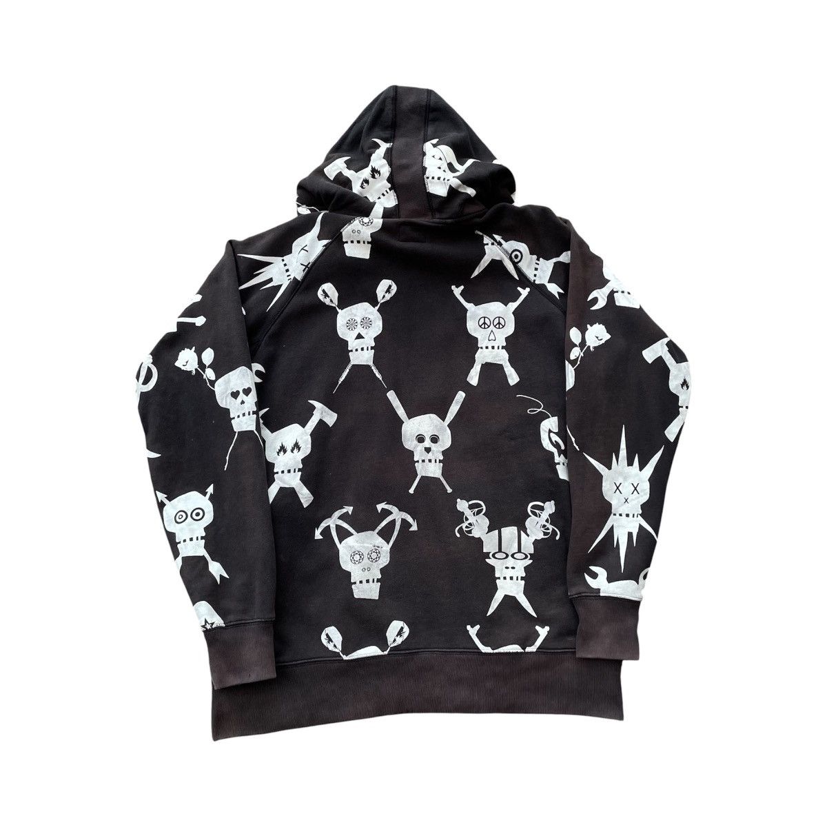 Stussy Vintage Stussy x Futura Skullicon Zip Up Hoodie Size US L / EU 52-54 / 3 - 2 Thumbnail