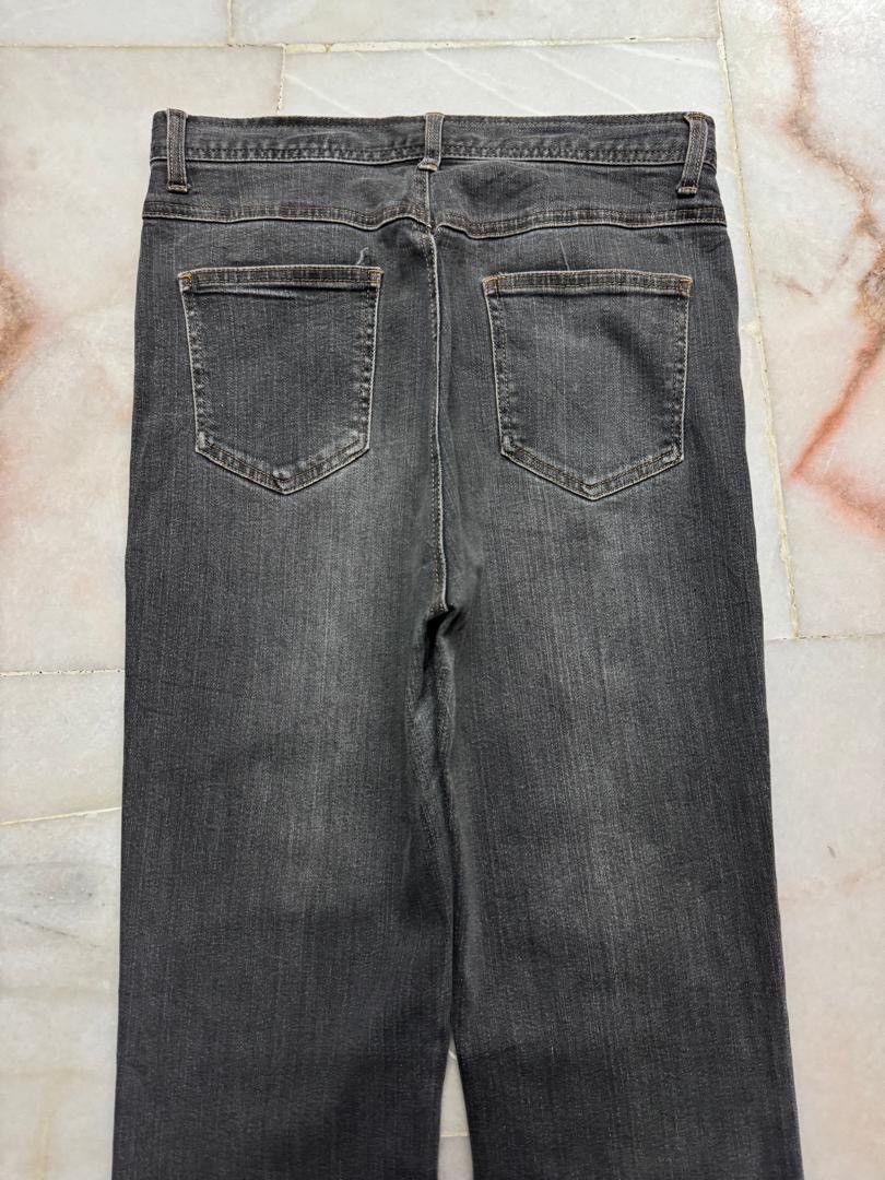 Japanese Brand 💥FLARED💥VINTAGE 90s STYLE JAPANEDE WHISKER BOOTCUT JEANS Size US 27 - 11 Thumbnail