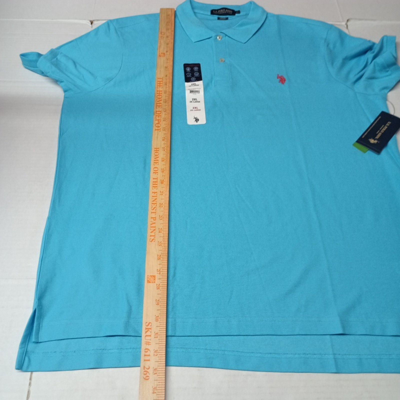 U.S. Polo Assn. U.S. Polo Assn. Pique Polo Shirt Men's Size 2XL River Blue Size US XXL / EU 58 / 5 - 6 Thumbnail