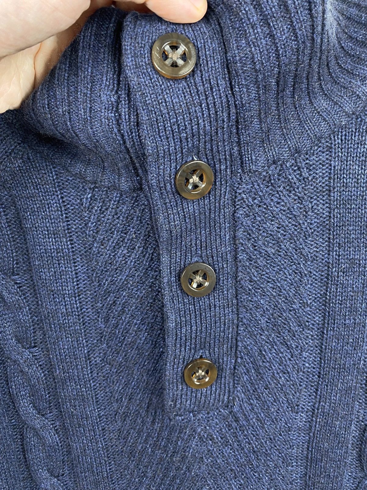 Other Cashmere Collection Merino Wool Cashmere Sweater Cable Knit Size US XL / EU 56 / 4 - 3 Thumbnail