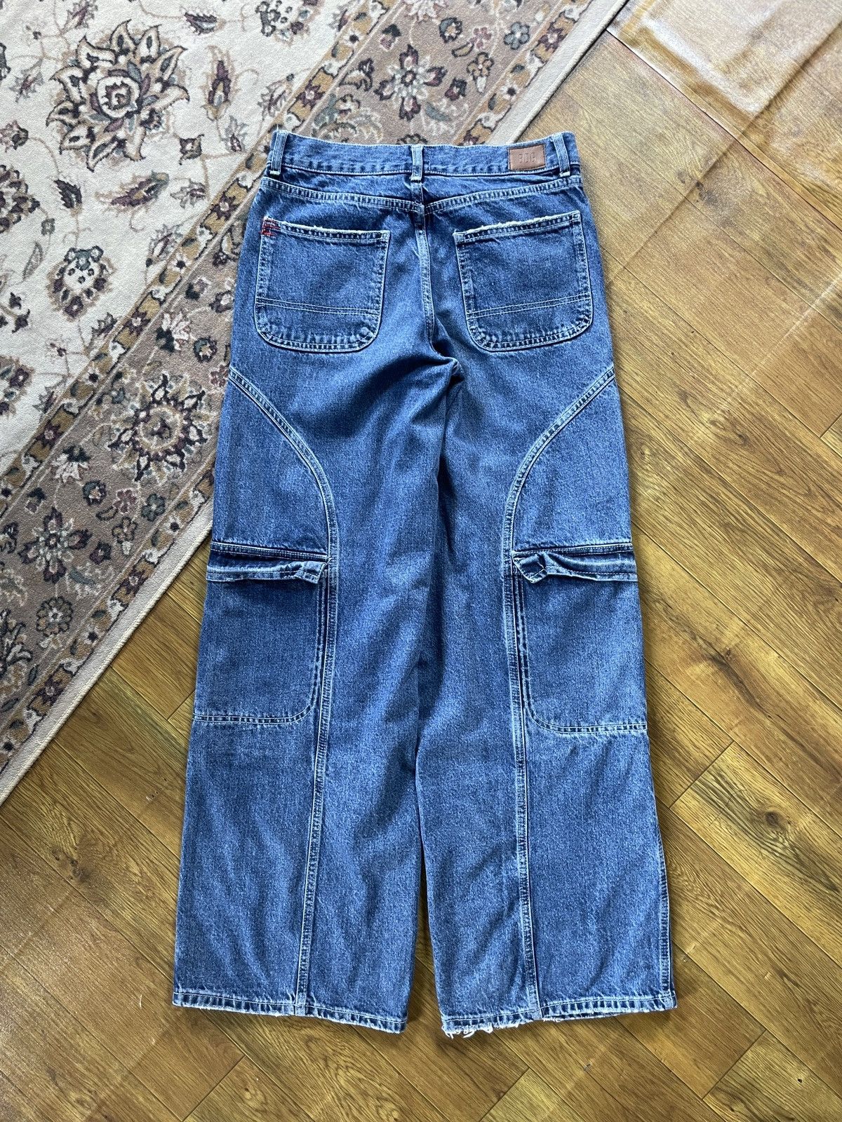 Bdg × Designer Crazy Y2K Baggy Wide Leg Pants Size US 30 / EU 46 - 4 Thumbnail