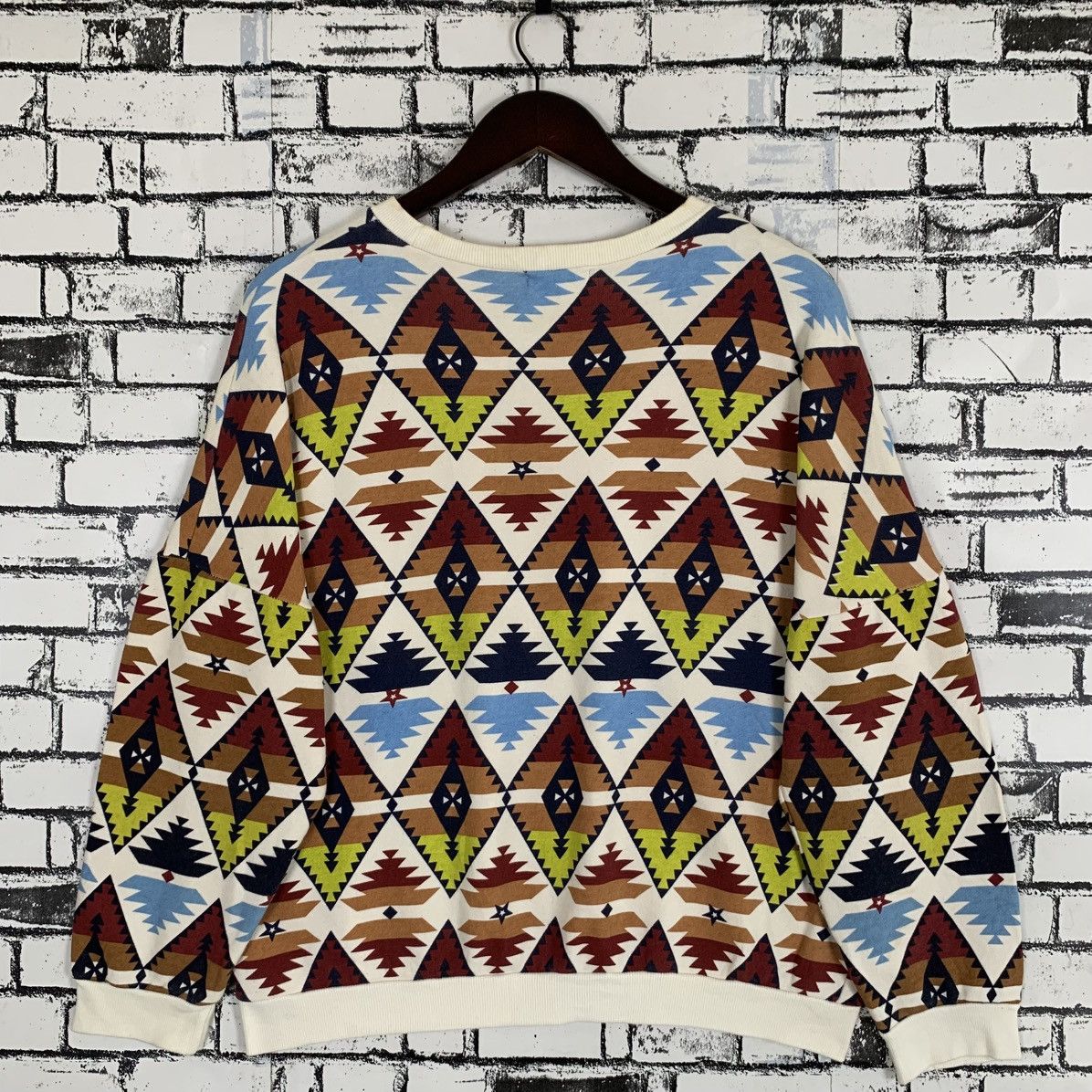 Designer × Native × Vintage Japanese Brand ANAP Native Navajo Full Print Sweatshirt Size M / US 6-8 / IT 42-44 - 5 Thumbnail