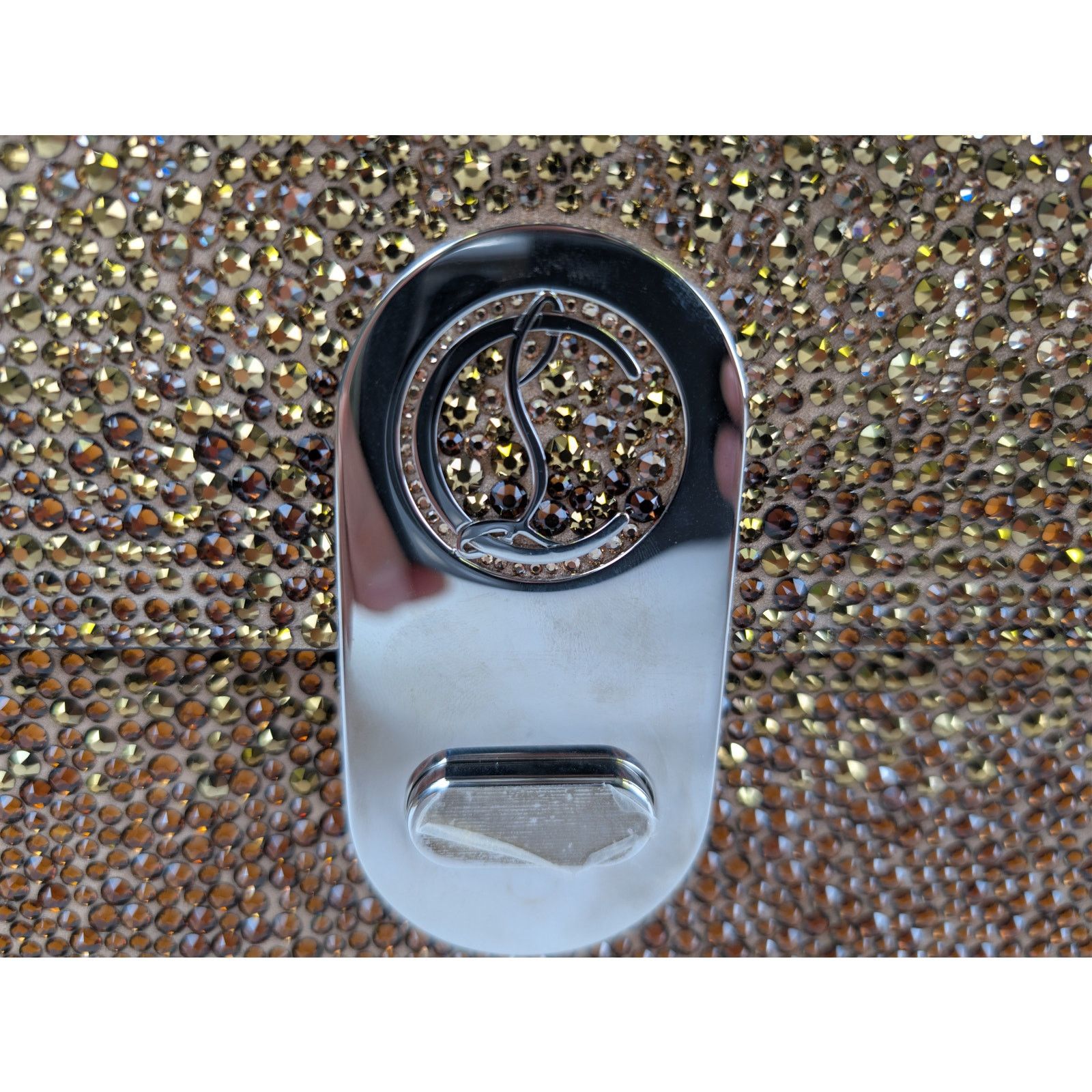 Christian Louboutin o1rshd1 Size: OS / Elisa Small VV/Strass Degrade Bag in Nude Size ONE SIZE - 12 Thumbnail