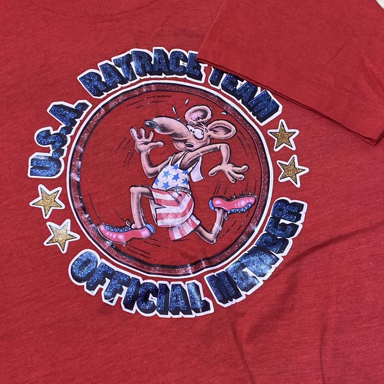 Other True Vintage USA Rat Race Team Red Political Tee Size Large Size US L / EU 52-54 / 3 - 3 Thumbnail