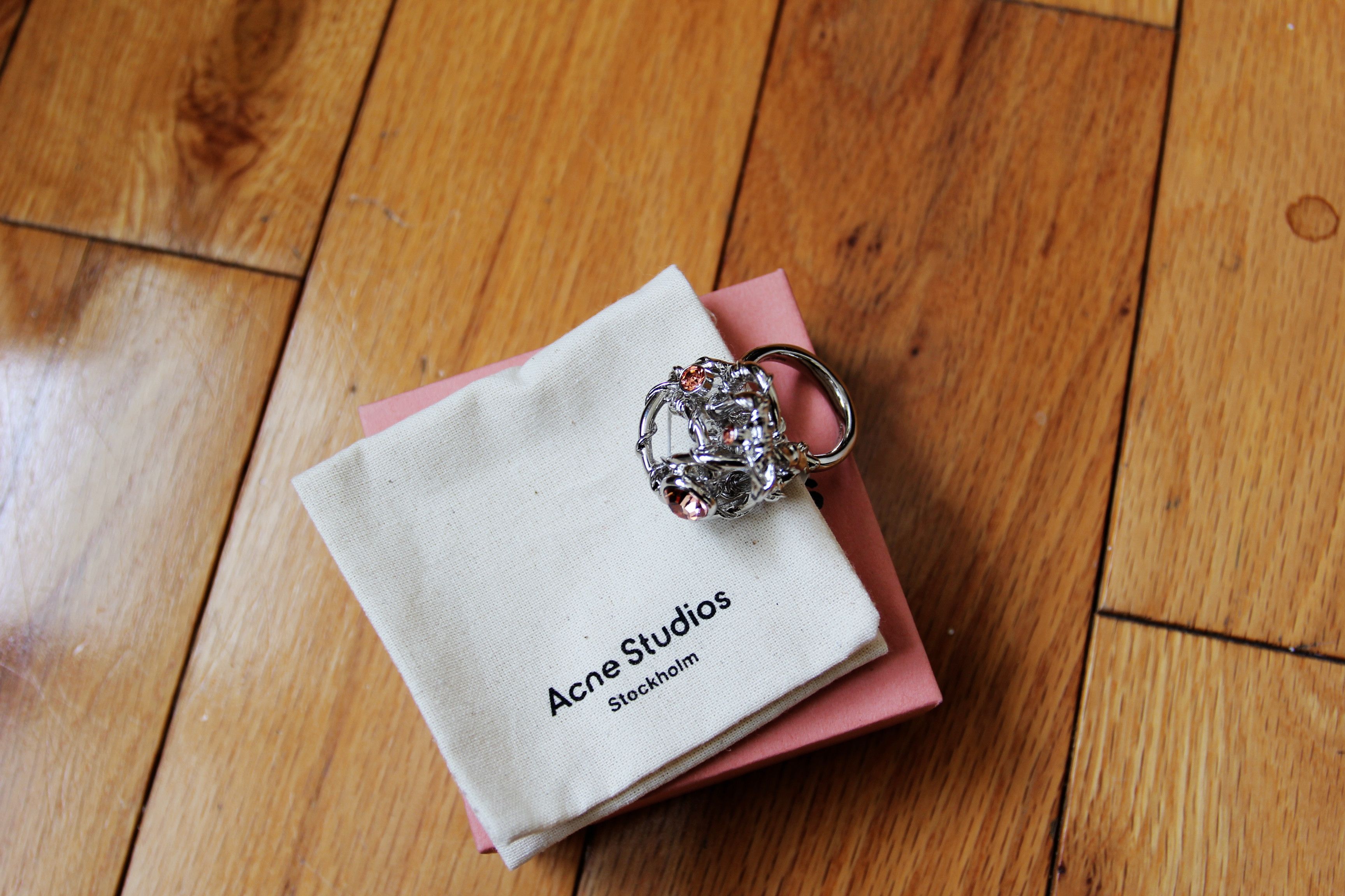Acne Studios BNWT AW23 ACNE STUDIOS SCULPTURED CRYSTAL RING M Size ONE SIZE - 3 Thumbnail
