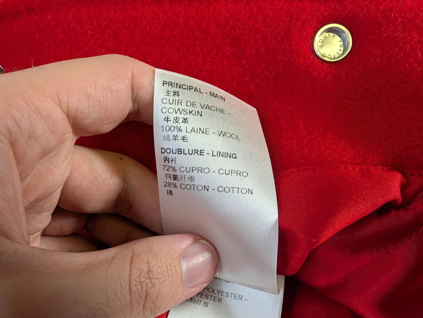 Louis Vuitton Louis Vuitton x Yayoi Kusama Flower Varsity Jacket in Red Size US L / EU 52-54 / 3 - 11 Thumbnail