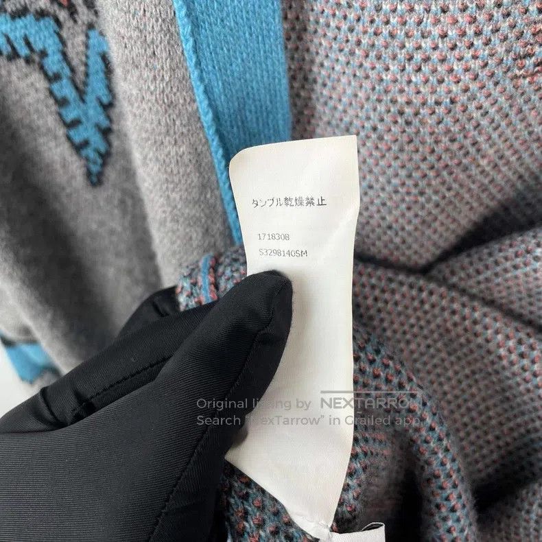 Loewe Loewe Wool Knit Cardigan - Blue Color Block Size M / US 6-8 / IT 42-44 - 8 Thumbnail
