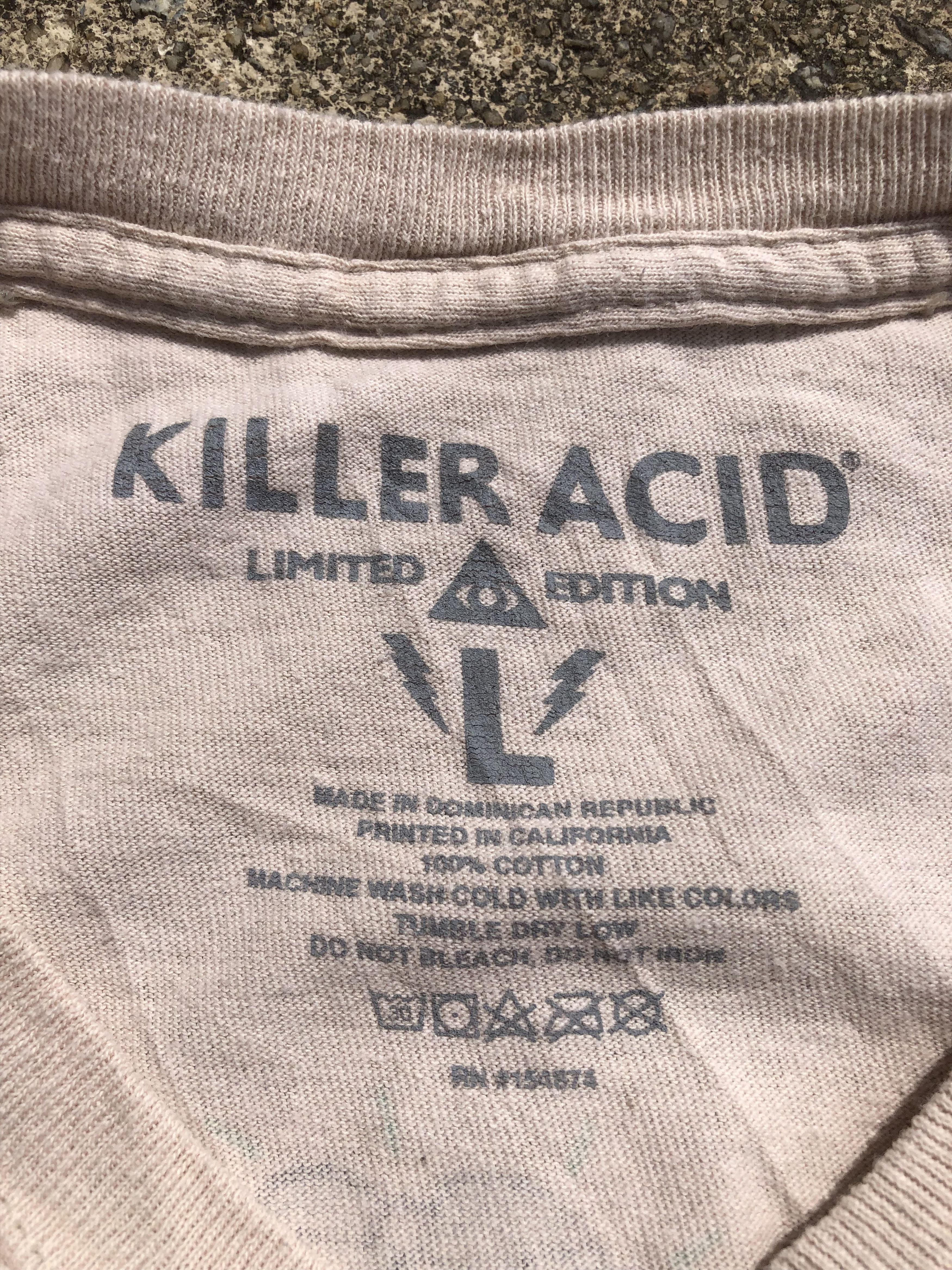 Killer Acid Killer Acid Limited Edition Backhit Streetwear Tee Size US L / EU 52-54 / 3 - 7 Thumbnail