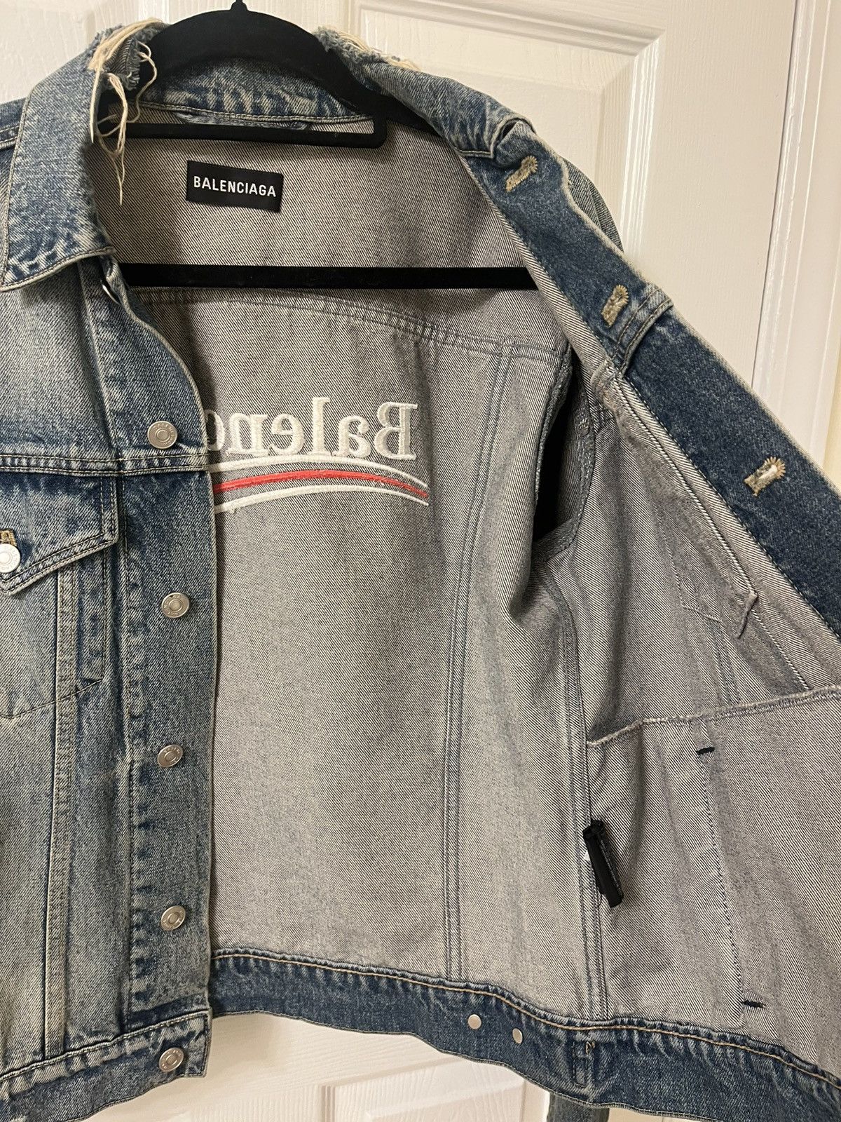 Balenciaga Balenciaga denim jean jacket Size US S / EU 44-46 / 1 - 2 Thumbnail