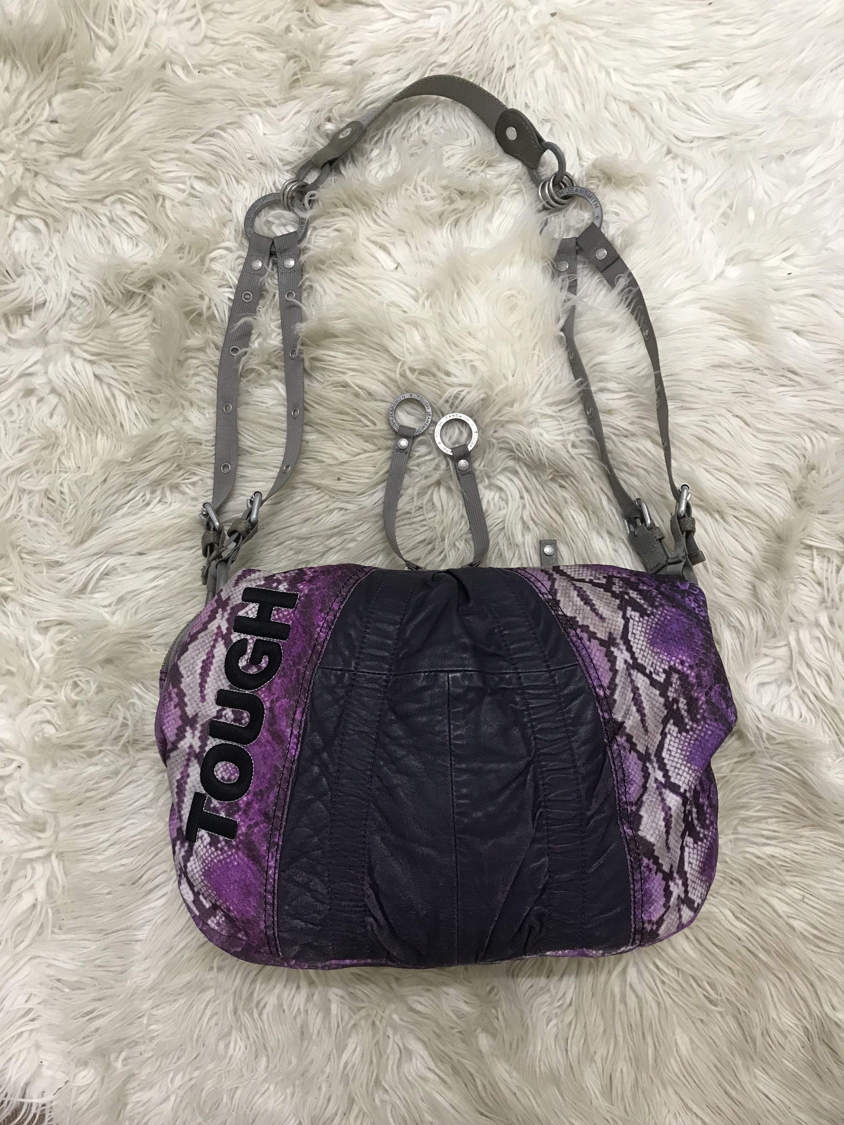 Hysteric Glamour Vintage Touch Jean Smith Ladies Shakeskin Half leather Bag Size ONE SIZE - 3 Thumbnail