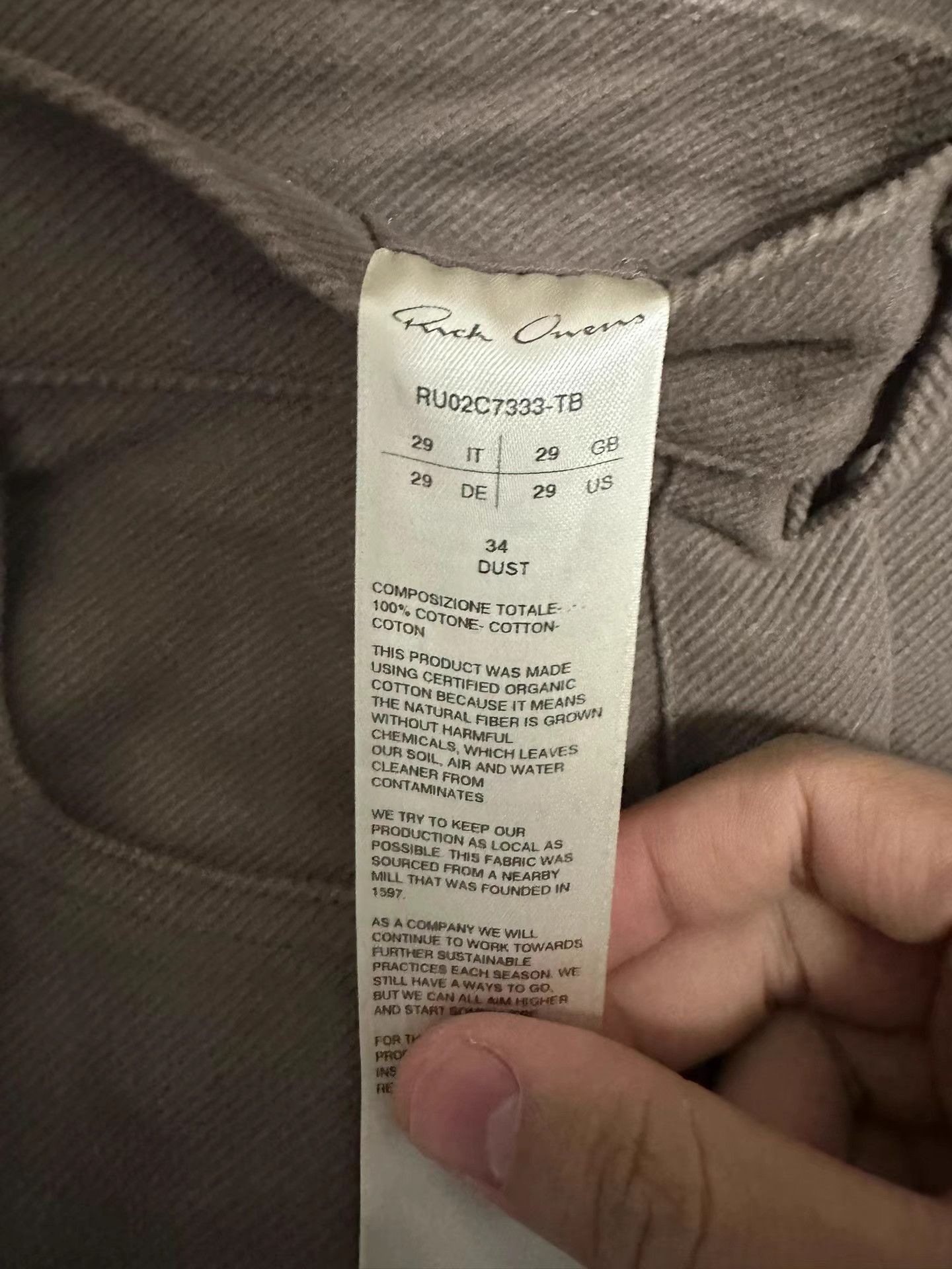 Rick Owens Rick Owens 24FW Mainline Jeans Size US 29 - 6 Thumbnail