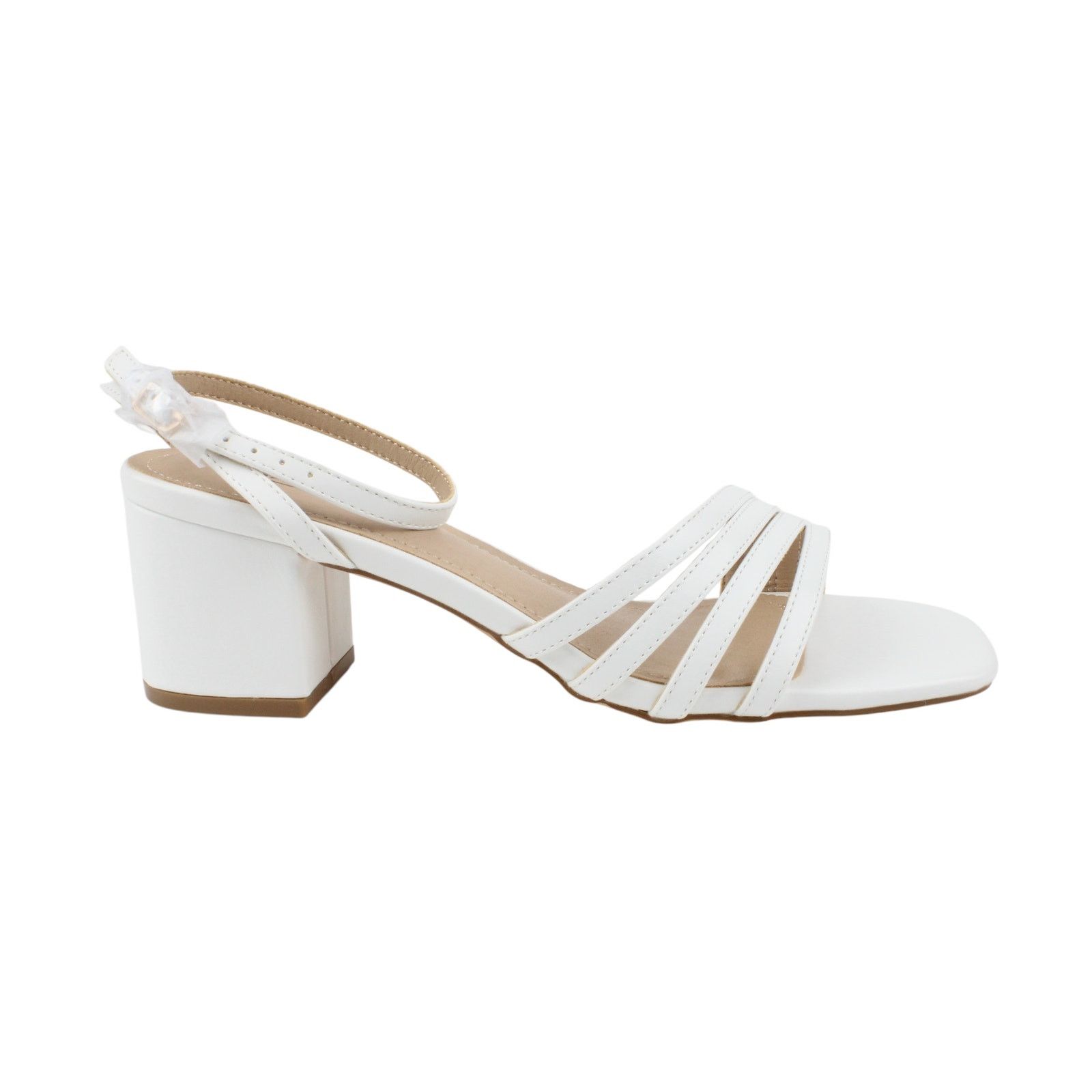 & Other Stories Idifu Womens White 2.5" Heels With Ankle Strap - Size 7.5 Size US 7.5 / IT 37.5 - 1 Thumbnail