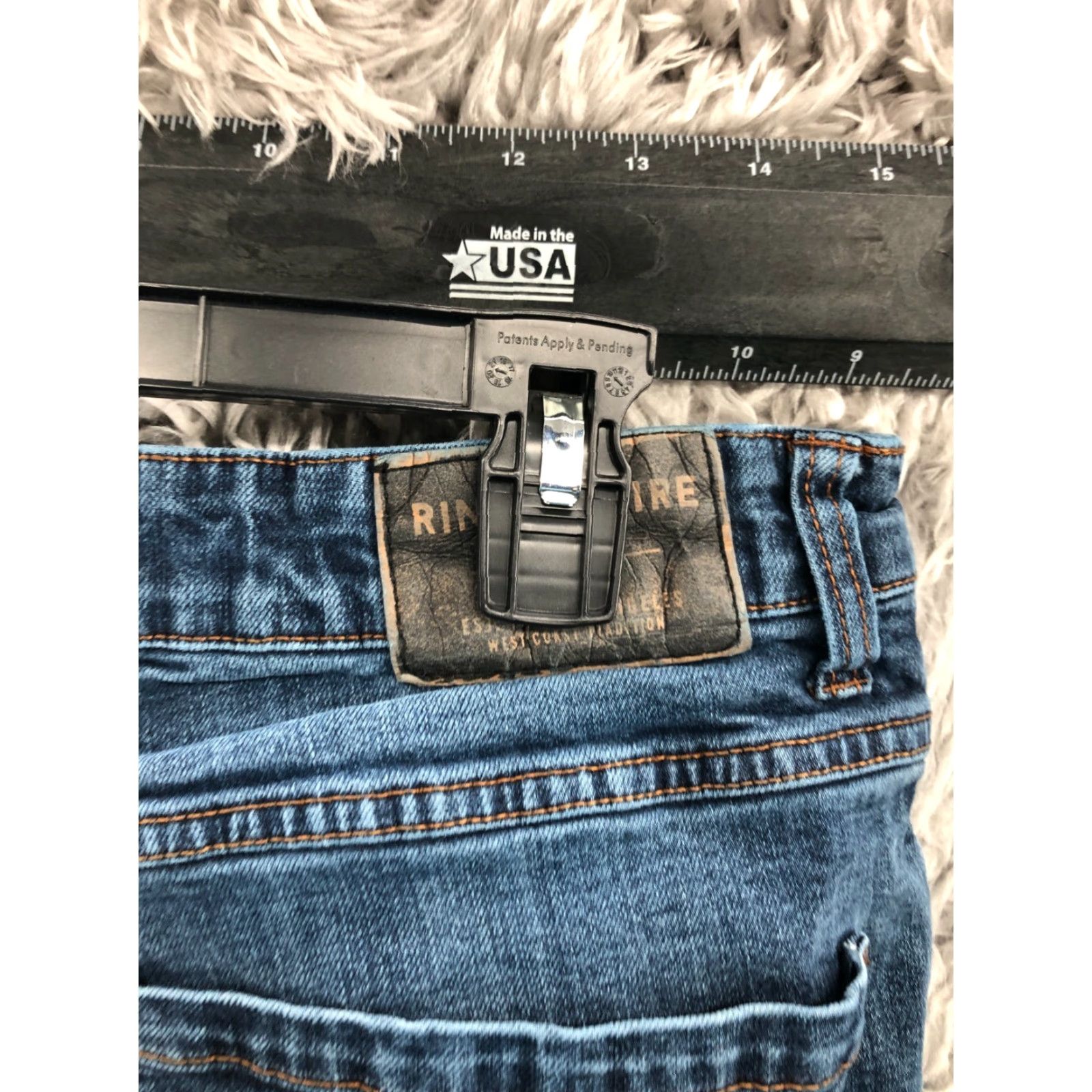 Ring Of Fire Ring of Fire Jeans Slim Straight 36x36 Mens Mid Wash Blue Jeans Slim Regular 36 Size US 36 / EU 52 - 6 Thumbnail