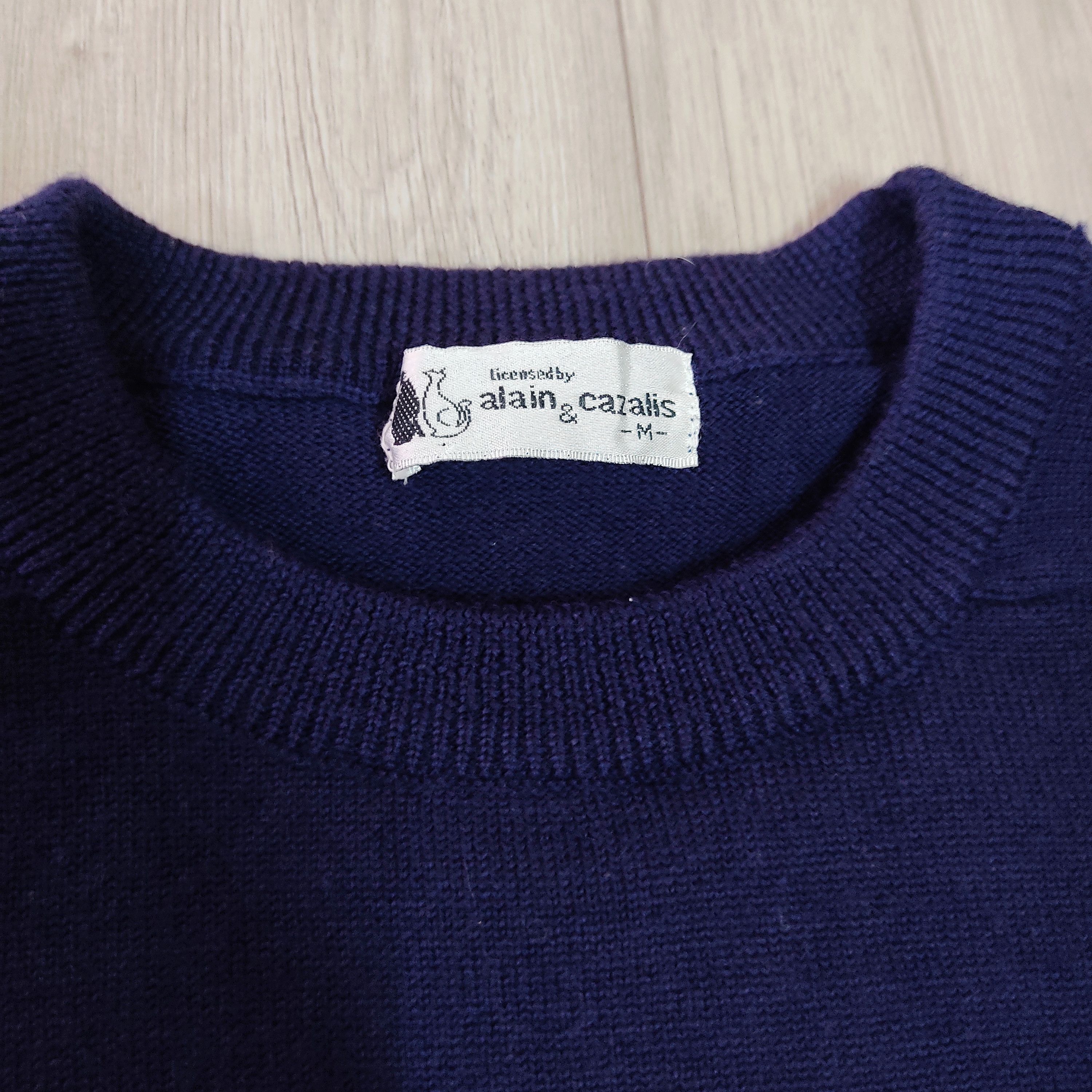 Designer × Les Artists × Vintage Alain Cazalis Paris Golf Comics Art Wool Sweatshirt Size US S / EU 44-46 / 1 - 6 Thumbnail