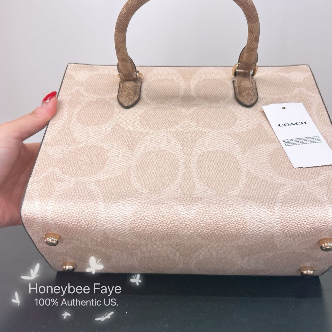 Coach Maggie Small Tote Bag In Blocked Signature Canvas CY676 Size ONE SIZE - 8 Thumbnail
