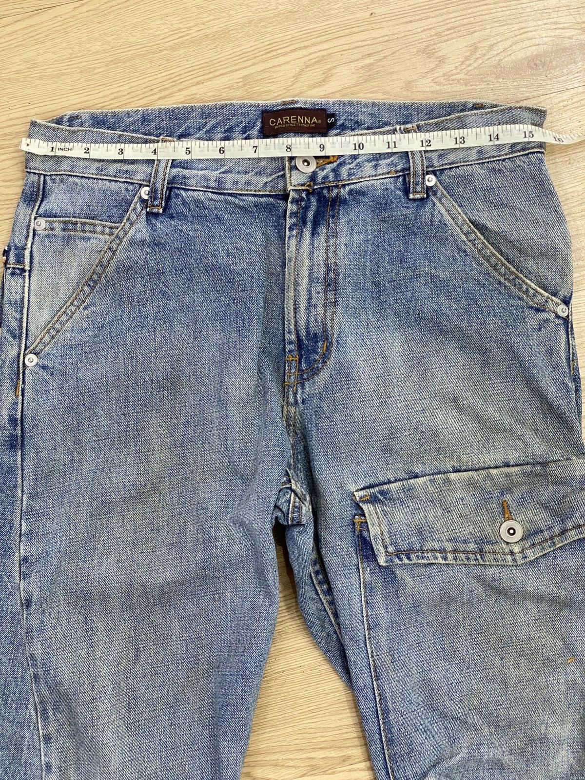 Japanese Brand Japanese Brand Carenaa Cargo Multi Pocket Jeans Size US 31 - 8 Thumbnail