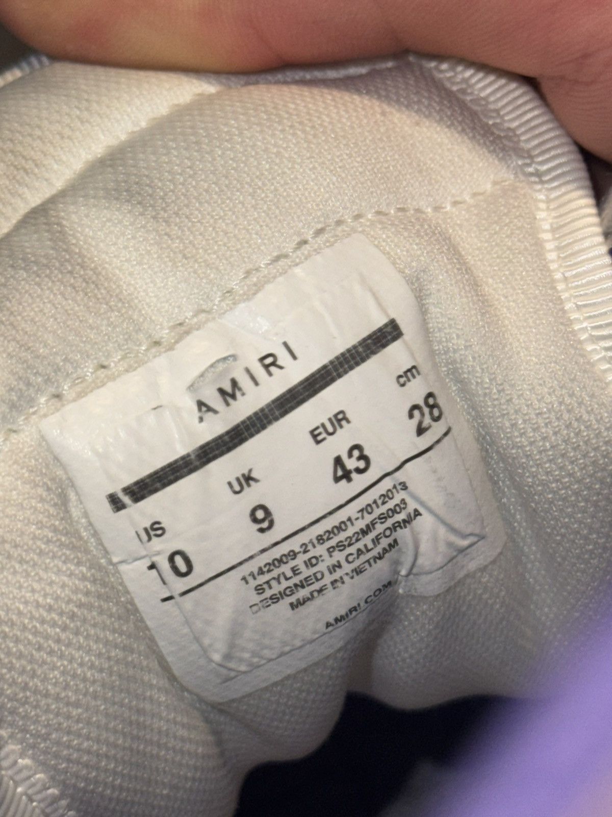Amiri Amiri Skeleton Purple Sneakers Size US 10 / EU 43 - 9 Thumbnail