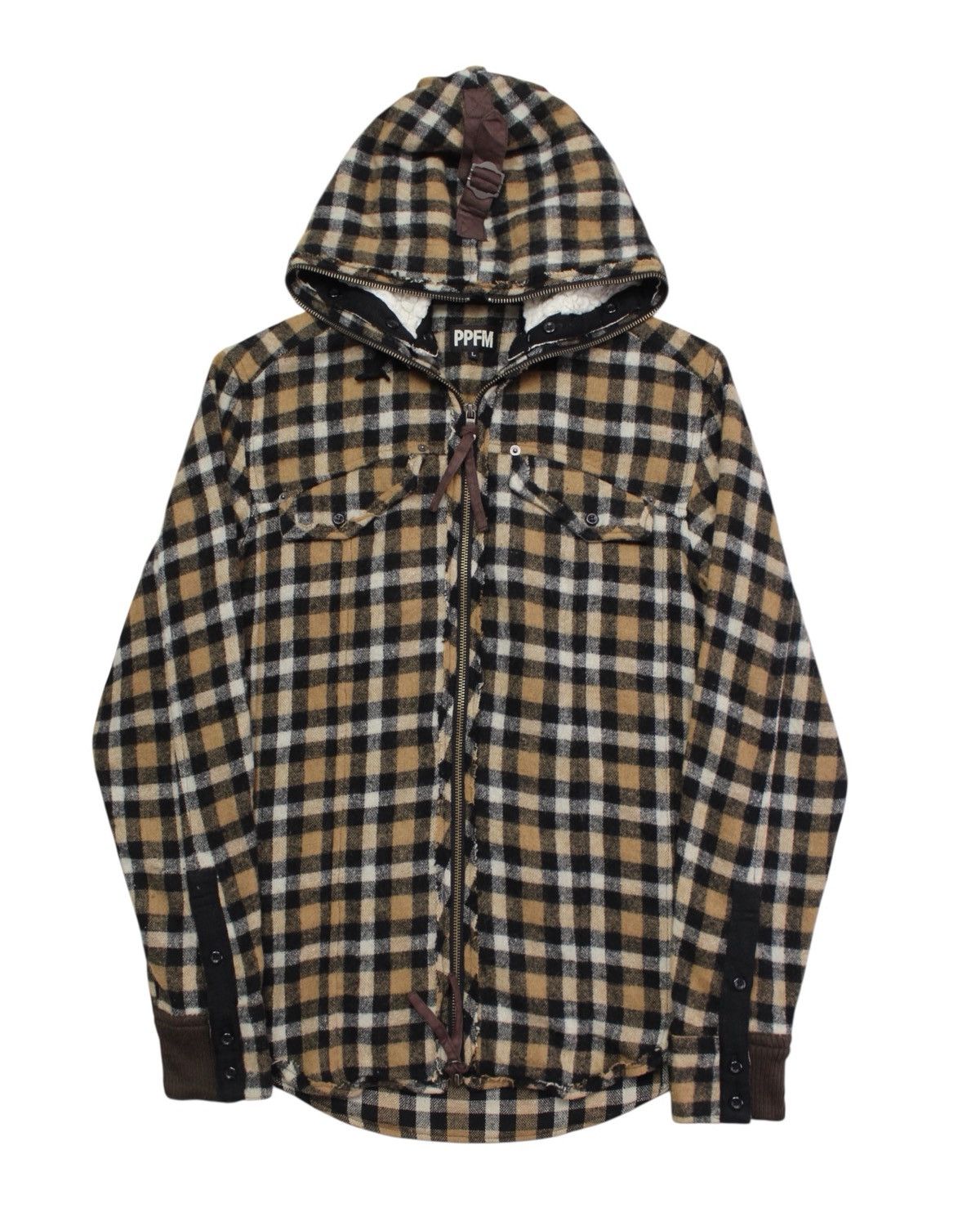If Six Was Nine AW2013 PPFM “EASTERN ROCK” EMBROIDERED PLAID ZIP HOOD JACKET Size US L / EU 52-54 / 3 - 1 Thumbnail