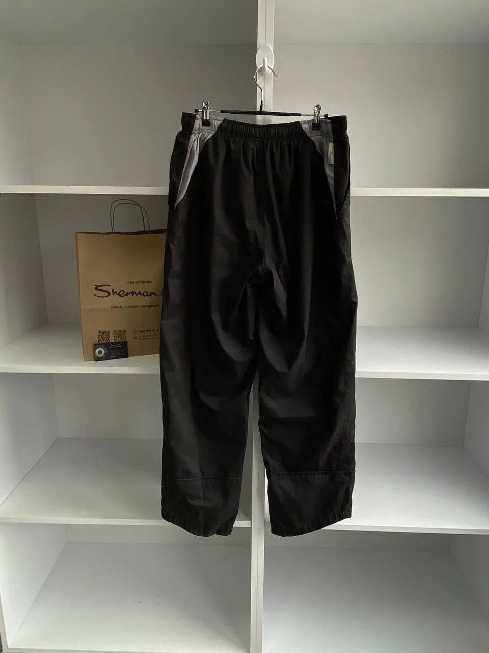 Nike × Vintage Vintage Nike Black Nylon Baggy Drill Pants Size US 34 / EU 50 - 5 Thumbnail