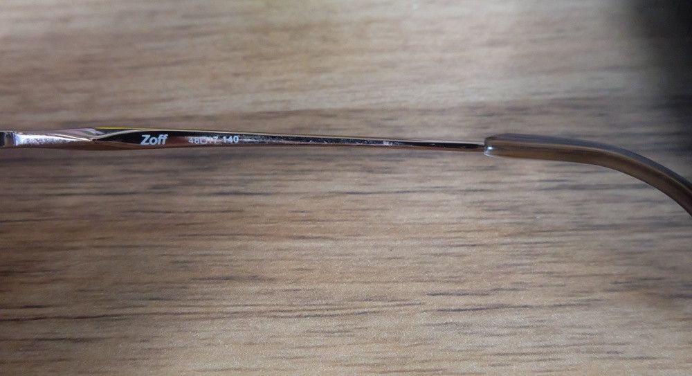 Japanese Brand Zoff Glasses Bronze Copper Slim Frame Size ONE SIZE - 3 Thumbnail