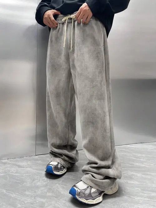 Japanese Brand Unique Washed Sweatpants Streetwear Baggy Size US 32 / EU 48 - 2 Thumbnail