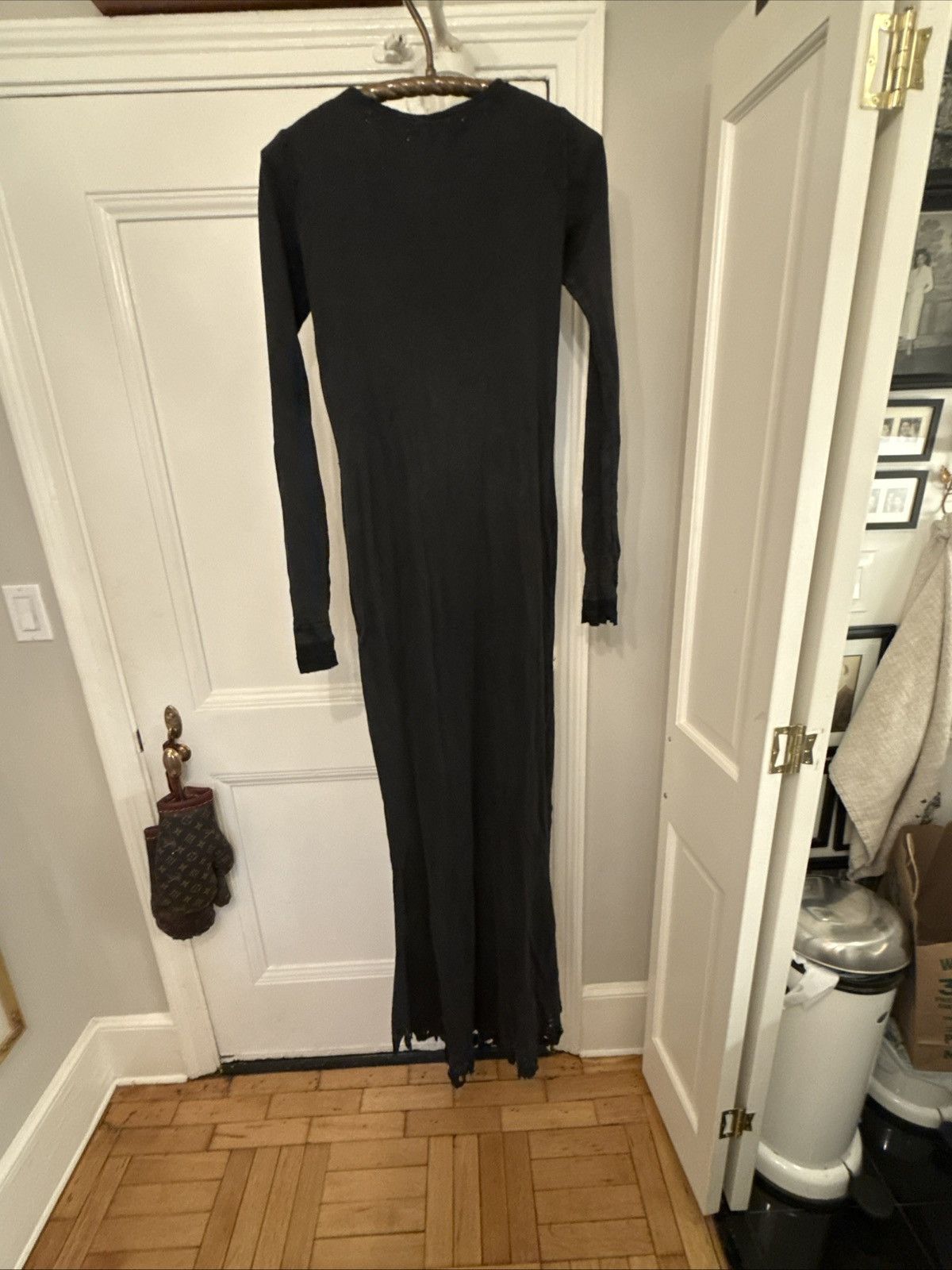 Balenciaga Balenciaga black cotton long gown Size L / US 10 / IT 46 - 2 Thumbnail