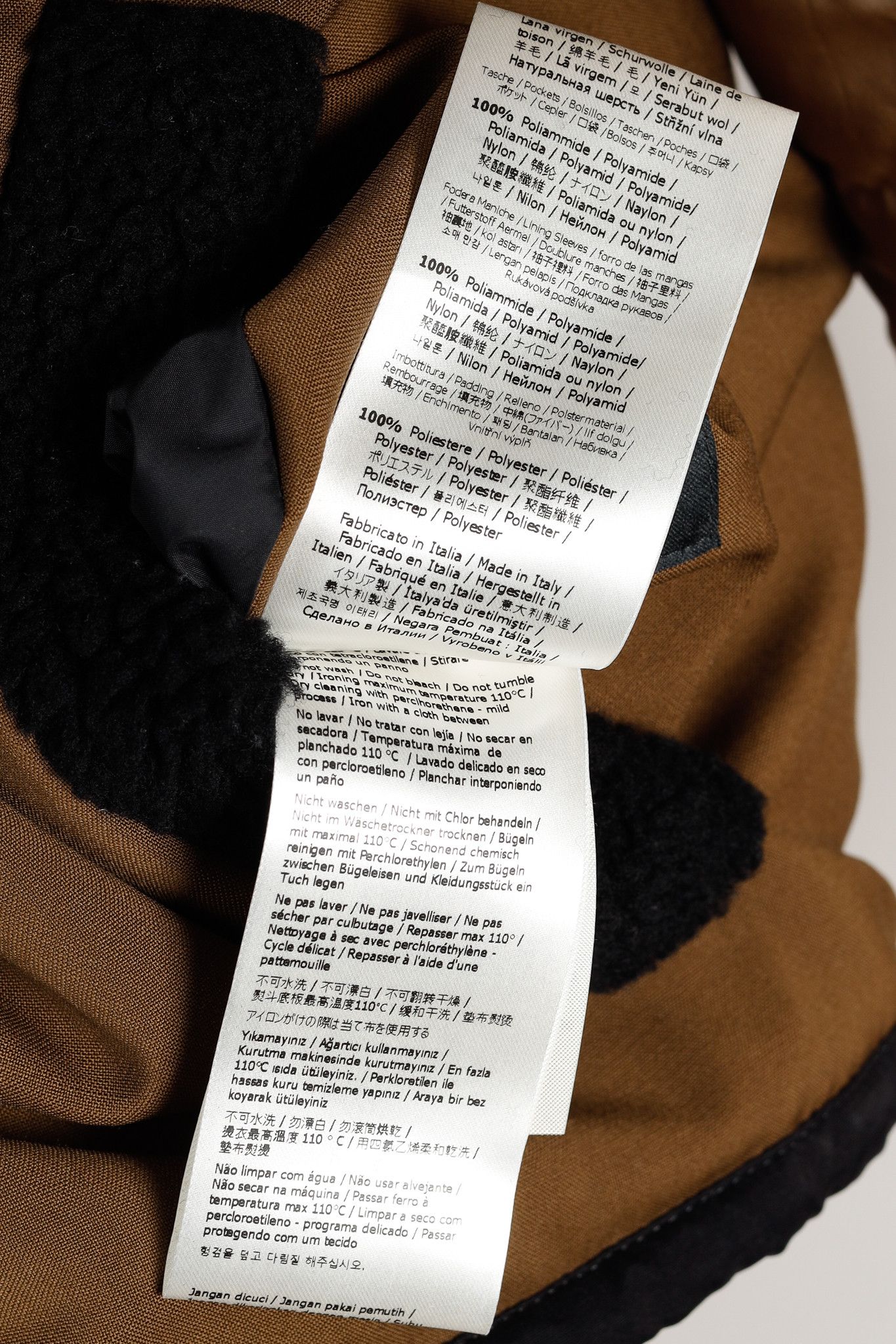 Fendi Fendi Reversible Black Wool Fleece & Brown Patchwork Jacket Size US S / EU 44-46 / 1 - 20 Thumbnail