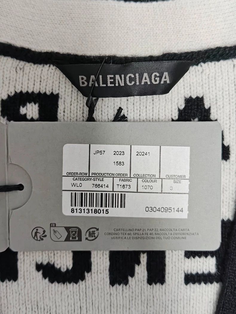 Balenciaga Balenciaga 23 FW full-print horizontal bullet screen letter Size US L / EU 52-54 / 3 - 5 Thumbnail