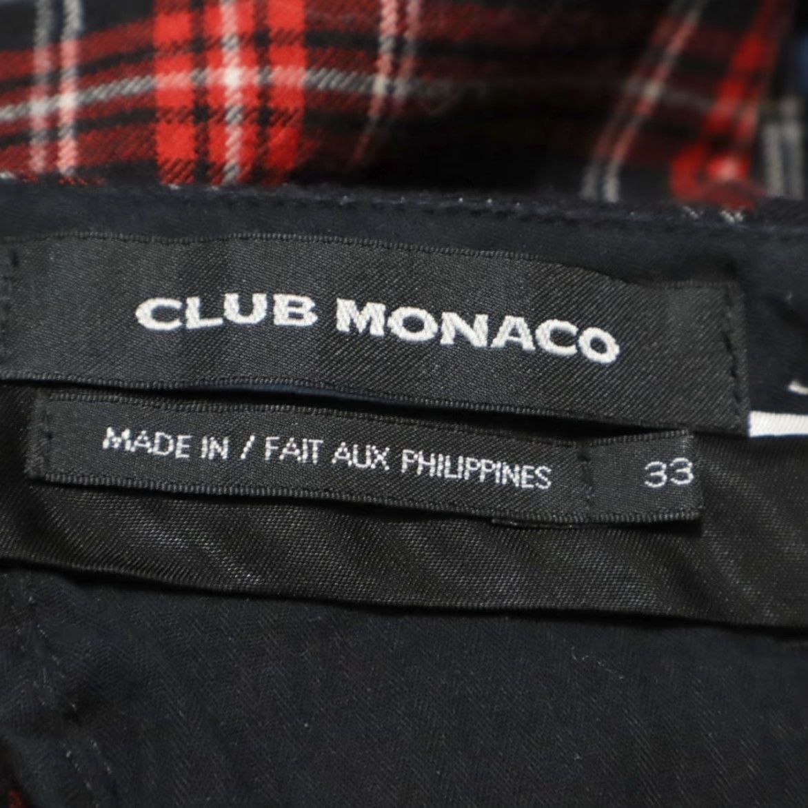 Club Monaco Club Monaco Wool Tweed Chino Pants Black Plaid Men's 33 Size US 33 - 5 Thumbnail