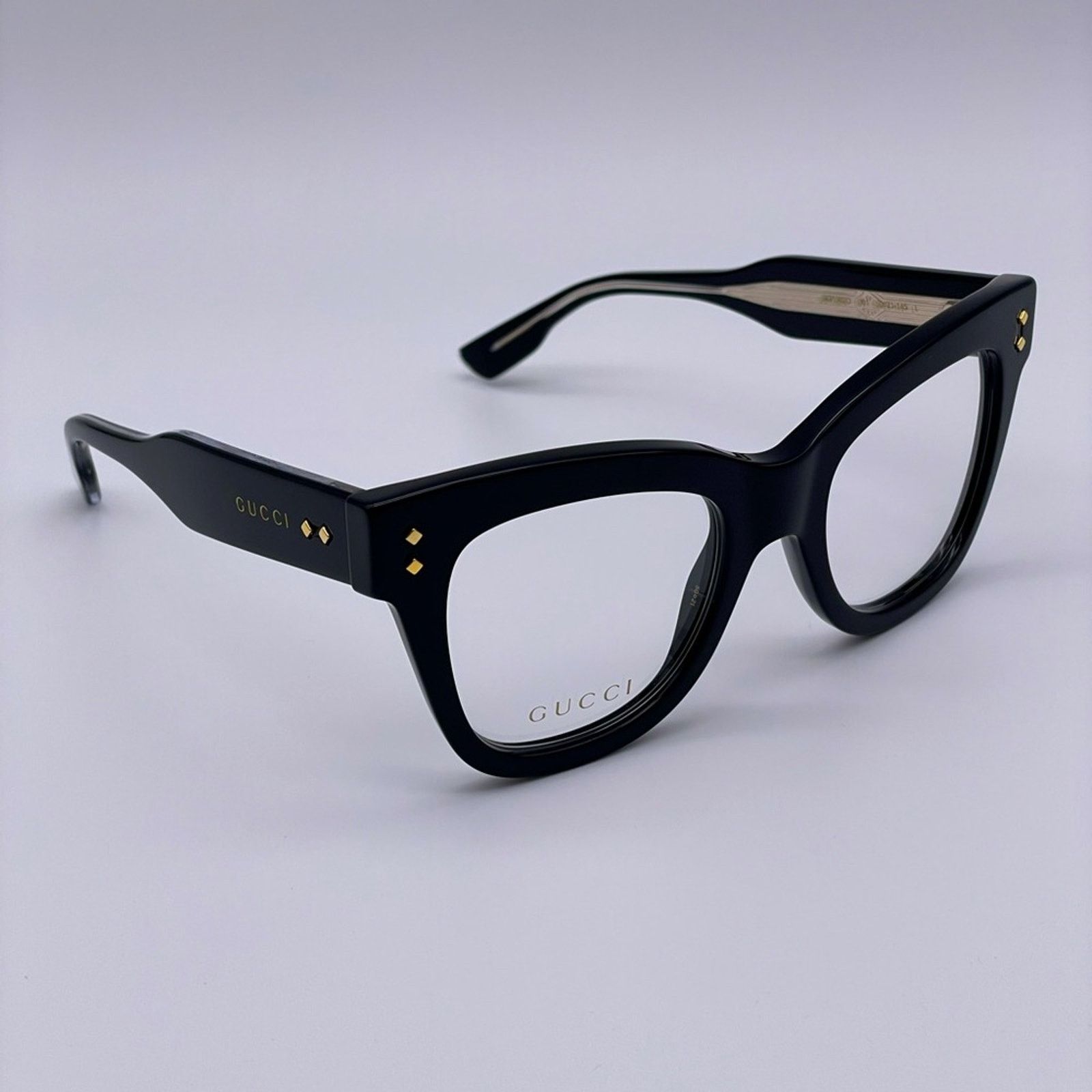 Gucci NEW GUCCI GG1082O 001 Black/Transparent Women Eyeglasses Size ONE SIZE - 1 Thumbnail