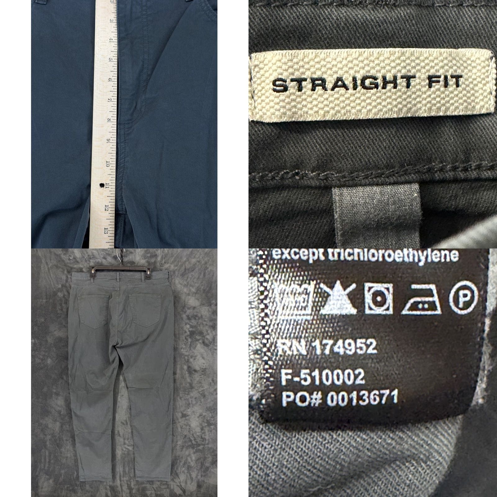 Flint And Tinder Flint and Tinder 365 Straight Fit Pants Mens 38x33 Charcoal Grey F-510002 Size US 38 / EU 54 - 8 Thumbnail