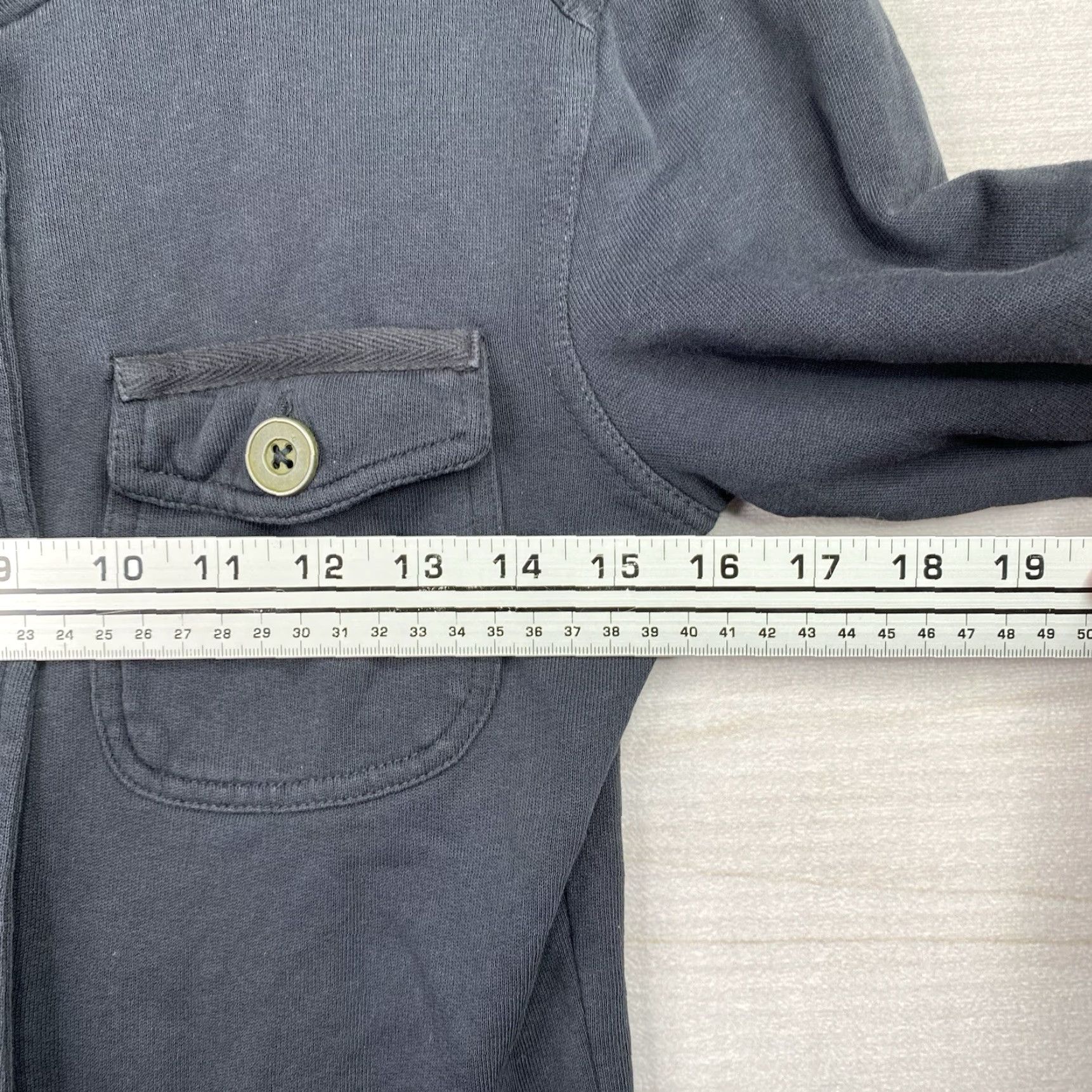 Prana Prana Jacket Womens M Gray Button Up Pockets Mock Neck Stretch Sweatshirt Cotton Jacket Size M / US 6-8 / IT 42-44 - 6 Thumbnail