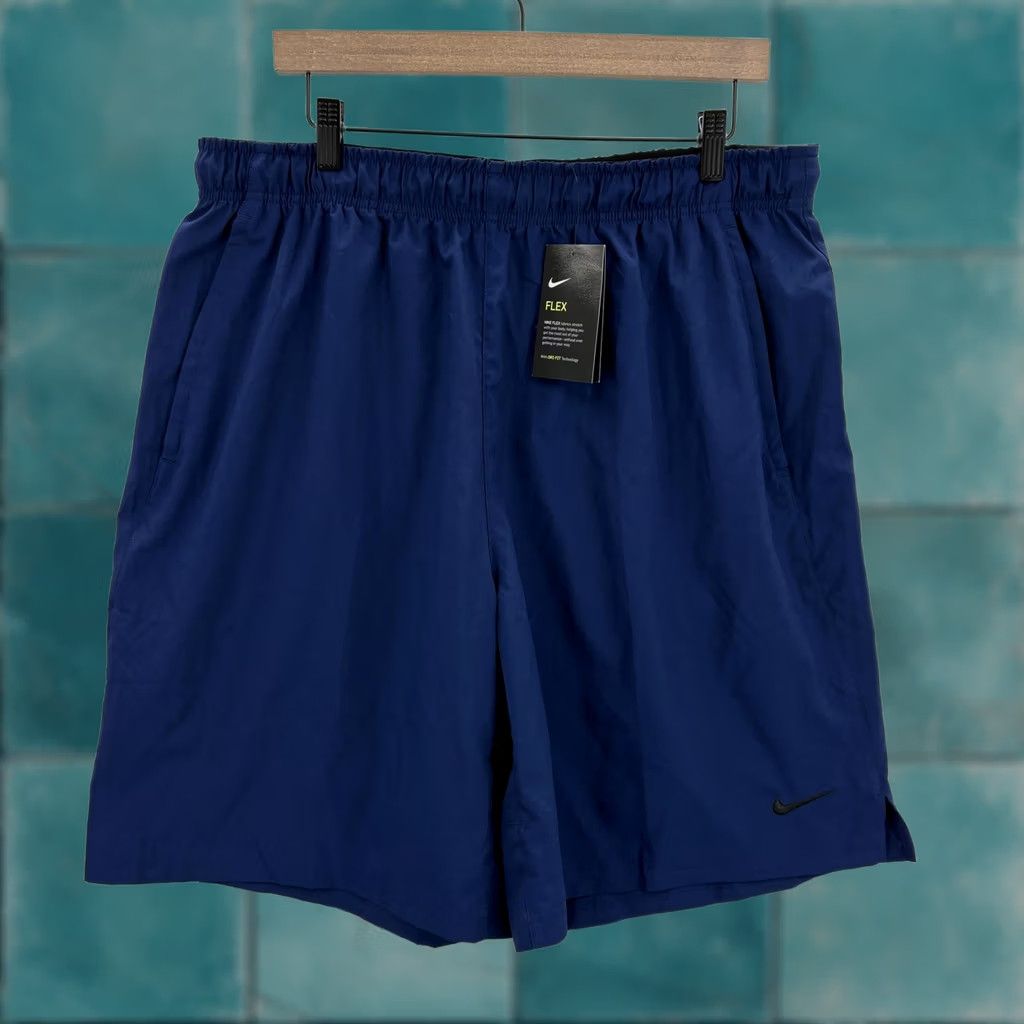 Nike Nike Flex Dri-FIT Training Shorts Mens 2XLT Blue 9" Inseam Big & Tall Gym Sports Size US 39 - 1 Thumbnail