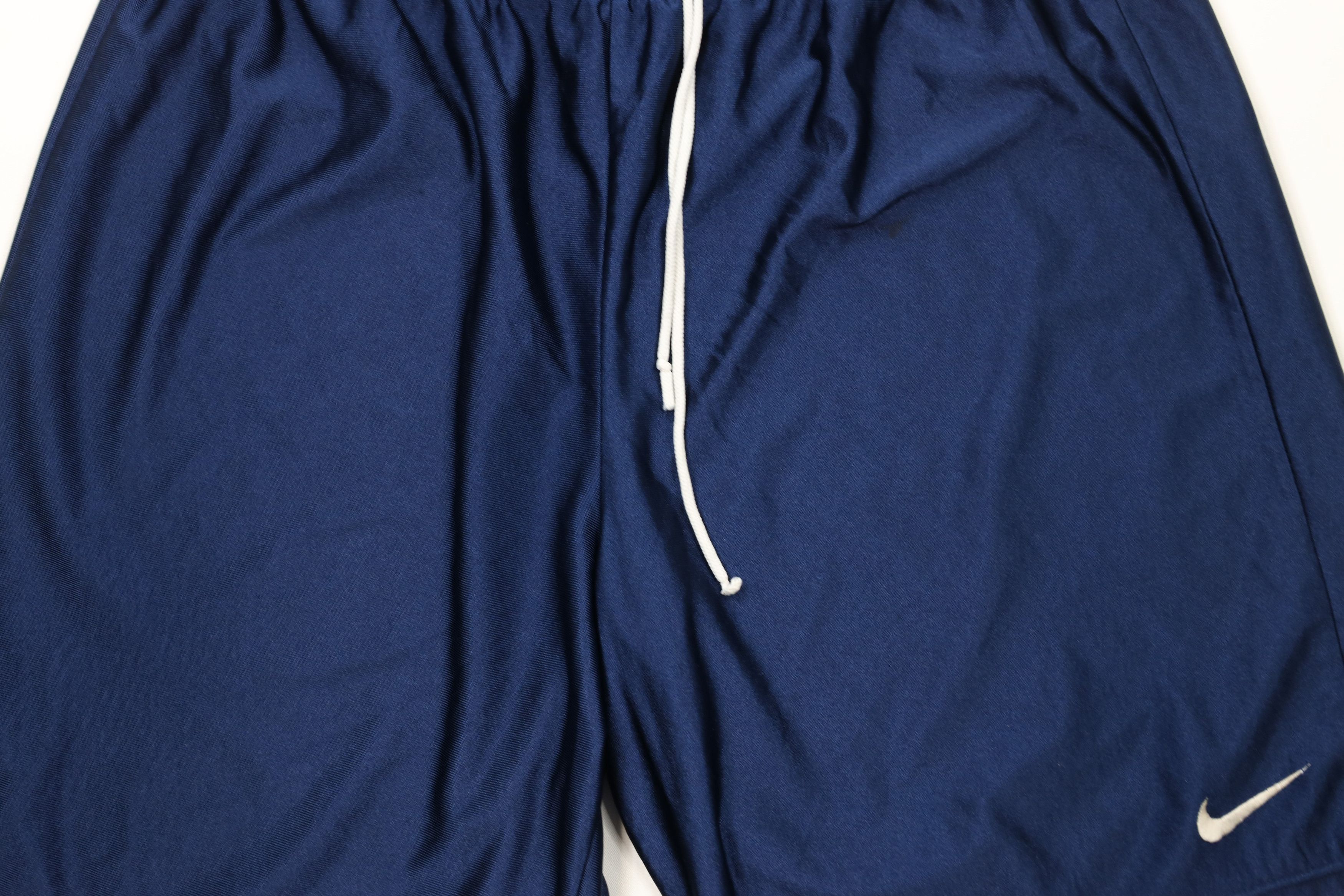 Nike × Vintage Vintage 90s Nike Scott Mini Swoosh Gym Shorts Blue USA Size US 36 / EU 52 - 3 Thumbnail