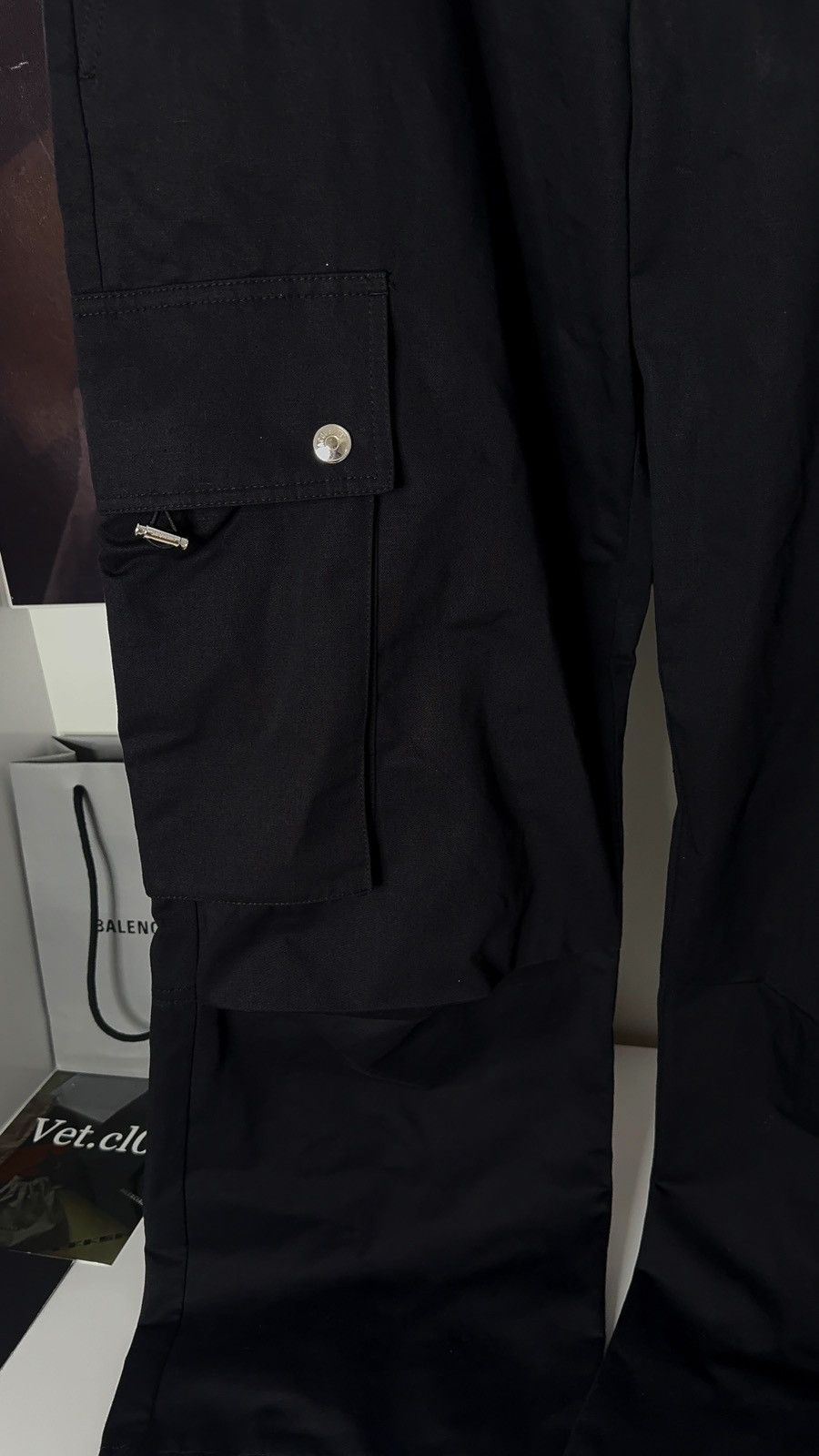 Jacquemus ✅ JACQUEMUS Black Nylon Cargo Pants Jeans 50 Size US 34 / EU 50 - 5 Thumbnail