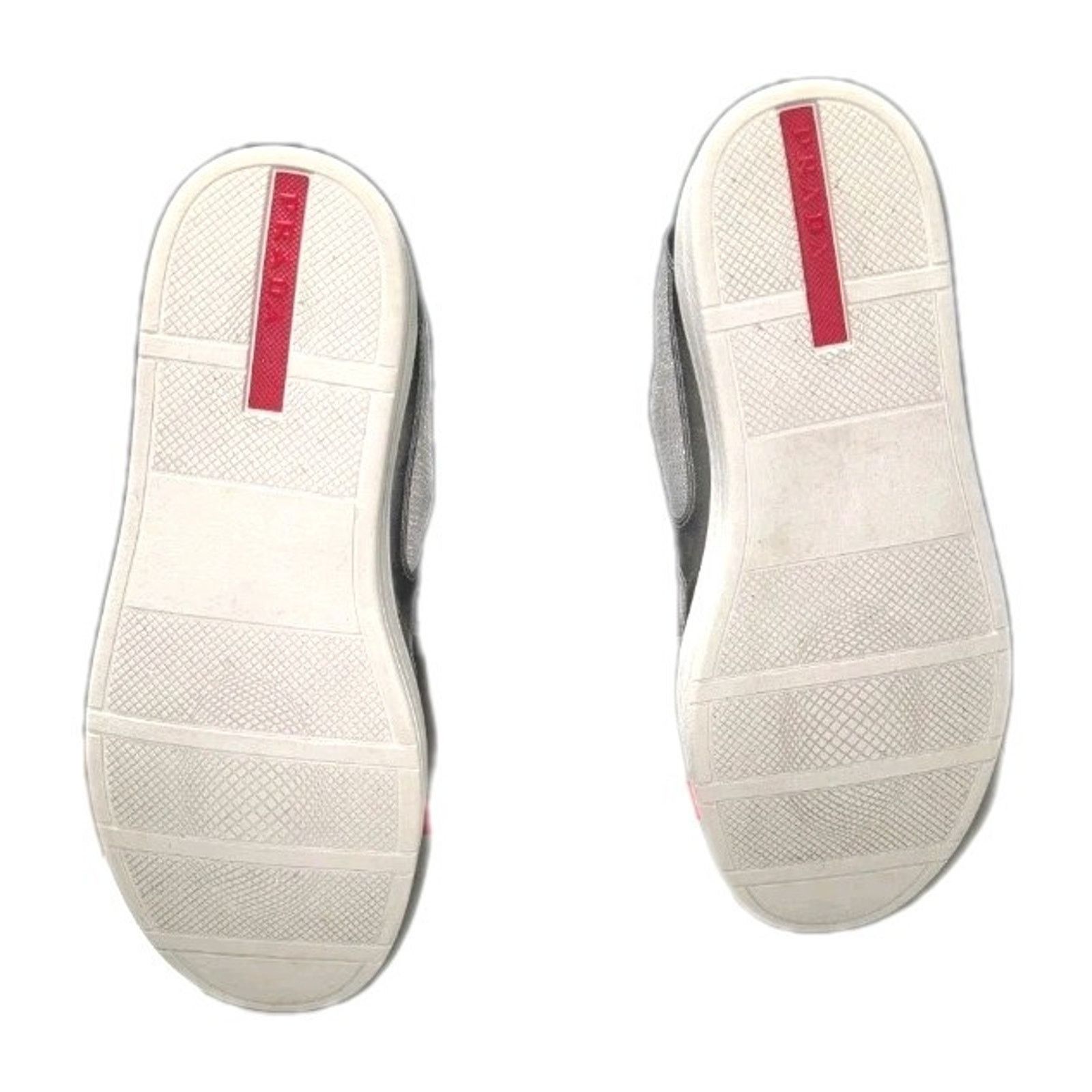 Prada Prada America's Cup Men US8 White Patent Leather Red Silver Size US 8 / EU 41 - 13 Thumbnail
