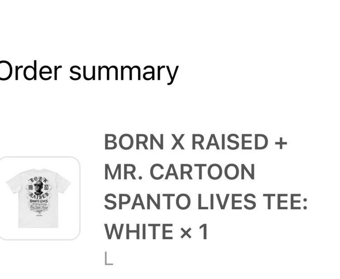 Born X Raised BORN X RAISED SPANTO LIVES MISTER CARTOON WHITE TEE SHIRT Size US L / EU 52-54 / 3 - 4 Thumbnail
