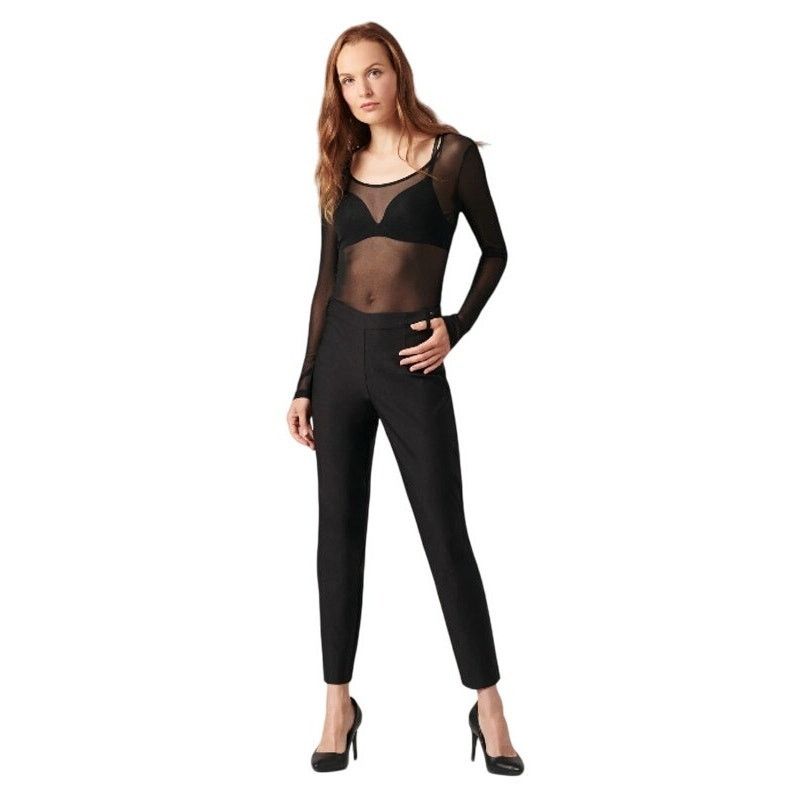 FUZZI Fuzzi Black Mesh Top | Size M Size M / US 6-8 / IT 42-44 - 6 Thumbnail