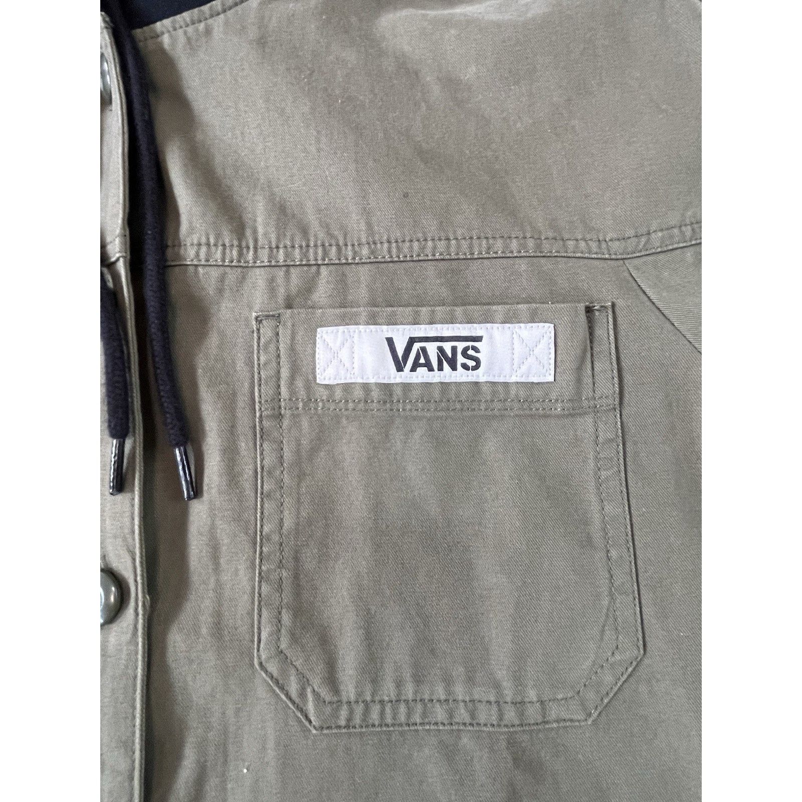 Vans VANS Military Style Hooded Cropped Jacket Army Green Size S Size S / US 4 / IT 40 - 4 Thumbnail
