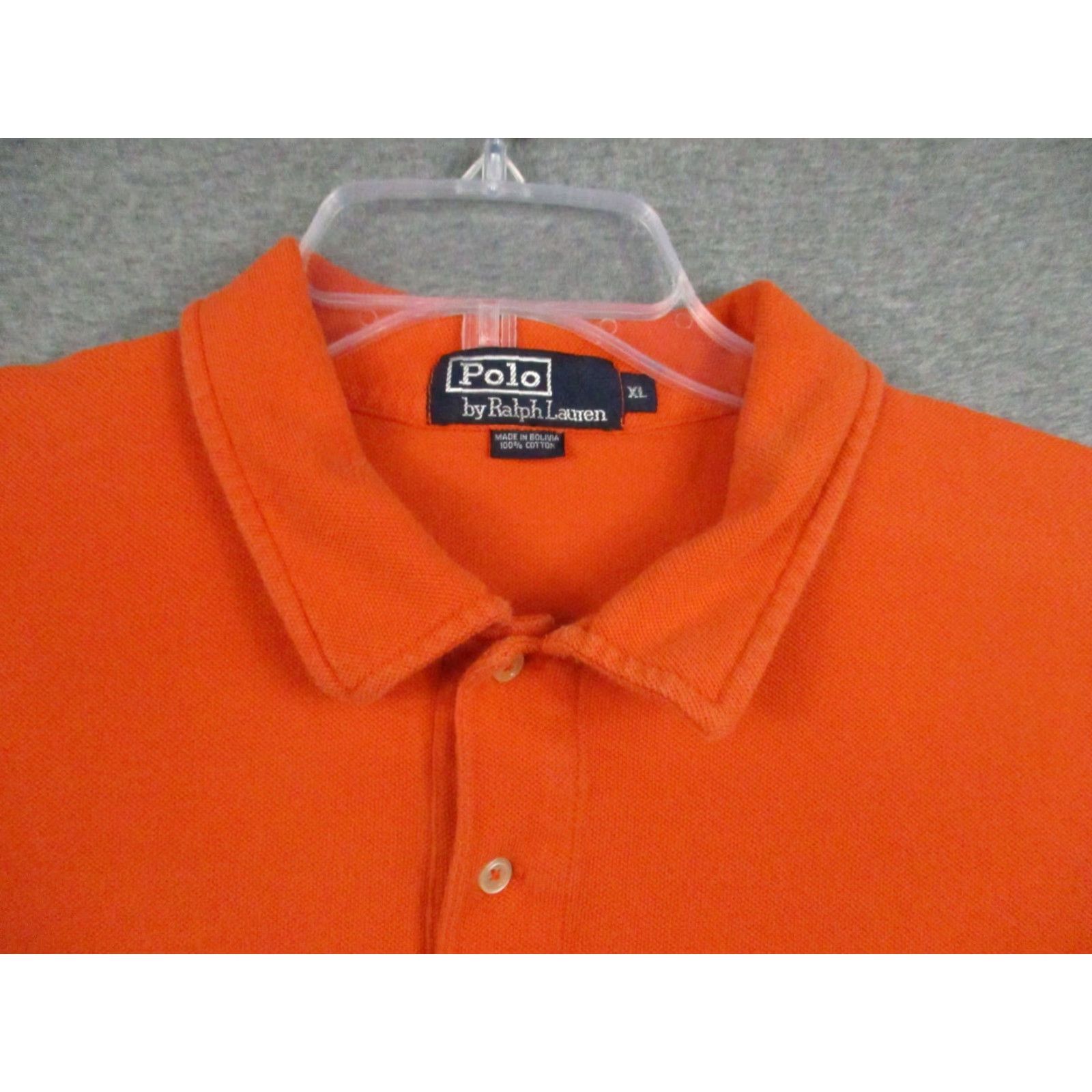 Polo Ralph Lauren Polo Ralph Lauren Shirt XL Men's Orange Blue Stripe POLO Logo Short Sleeve - Polo, Shirt, Men, XL, Orange, Stripe, Logo, Short Sleeve, Colorful, 90s? Size US XL / EU 56 / 4 - 2 Thumbnail