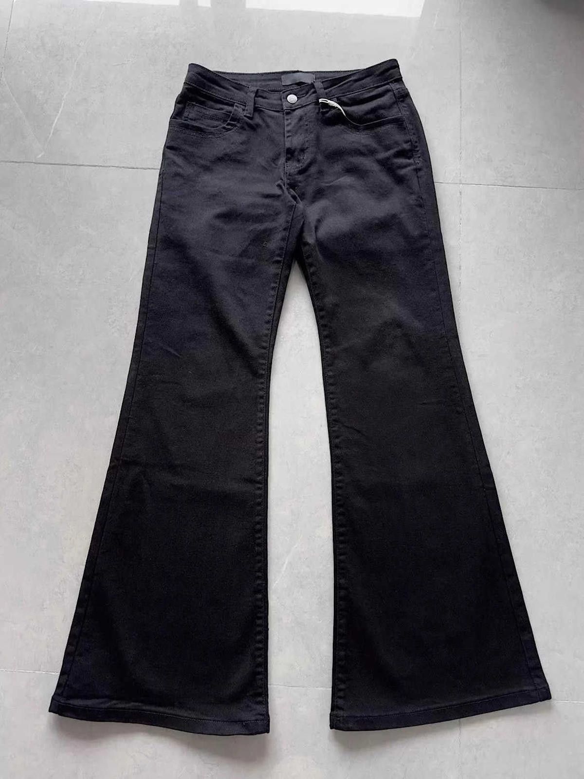 Other Black Low Waist Flared Jeans – Cleanfit Unisex Denim Size US 32 / EU 48 - 4 Thumbnail