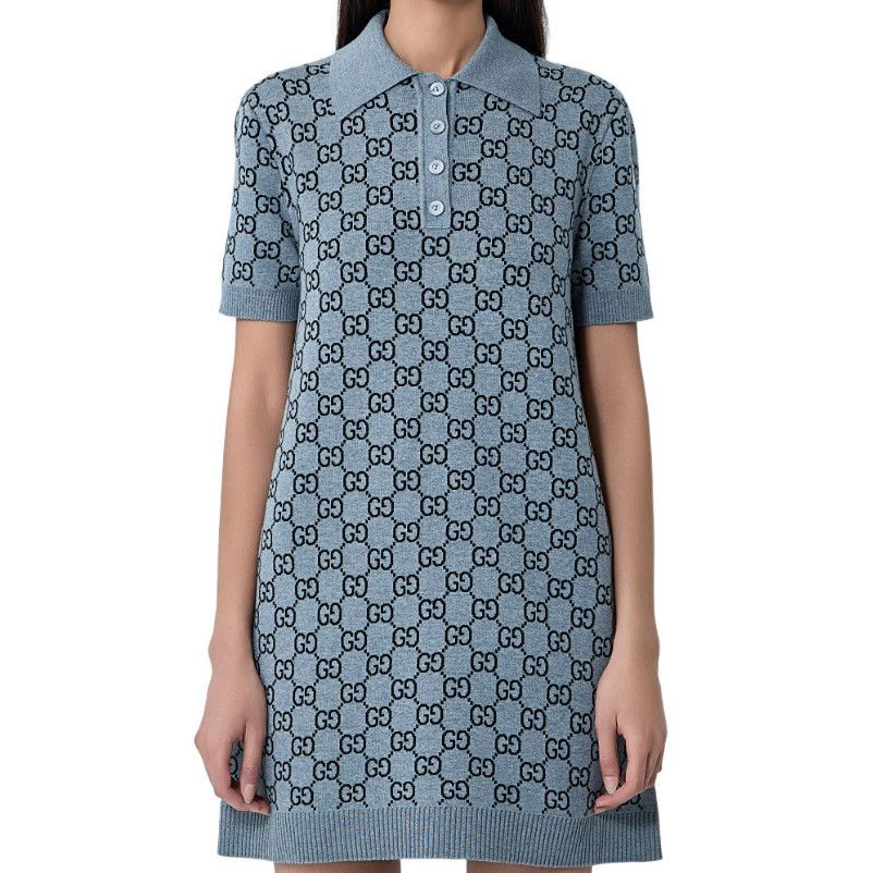 Gucci Gucci New Light Tweed Gardenia Casual Dress | Grailed