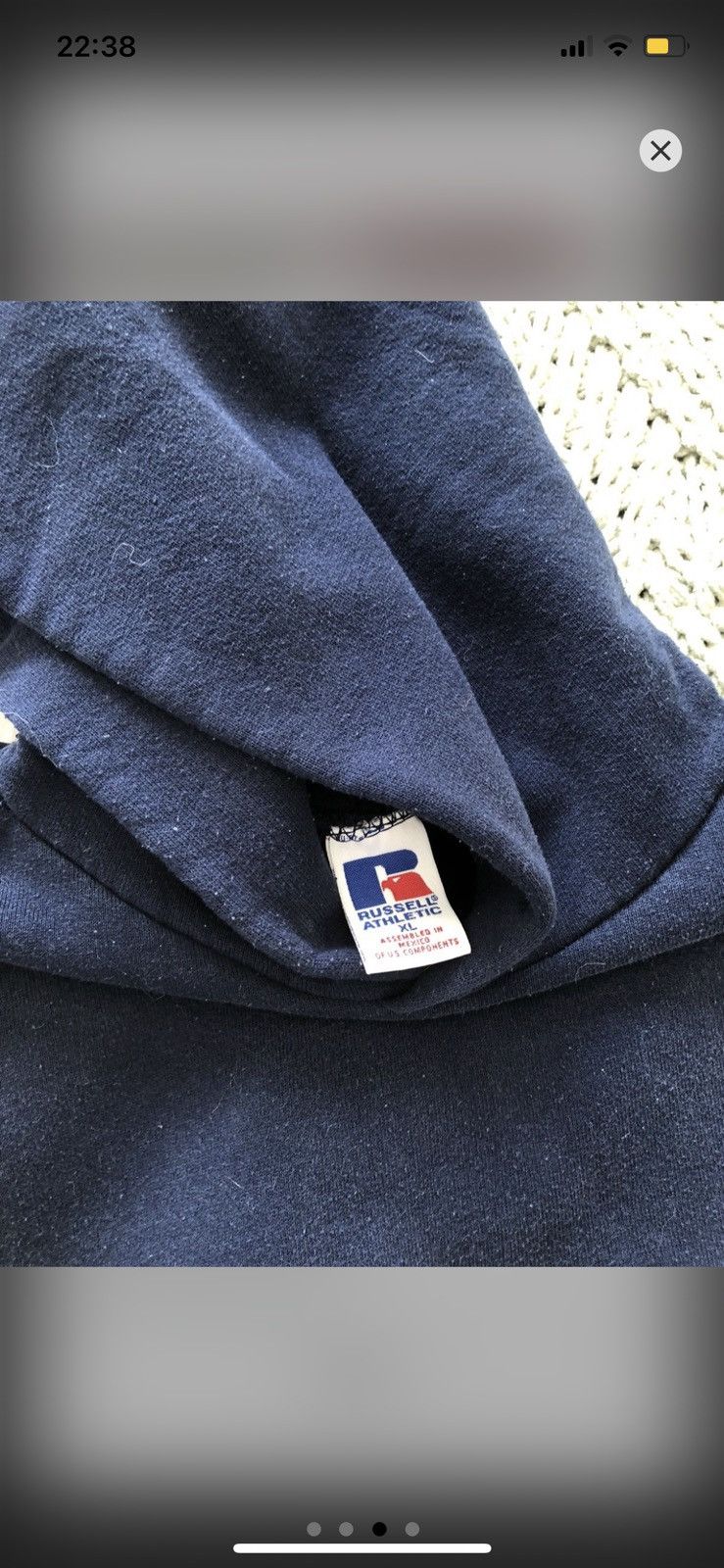 Russell Athletic Navy Russell Athletic Hoodie Size US L / EU 52-54 / 3 - 3 Thumbnail