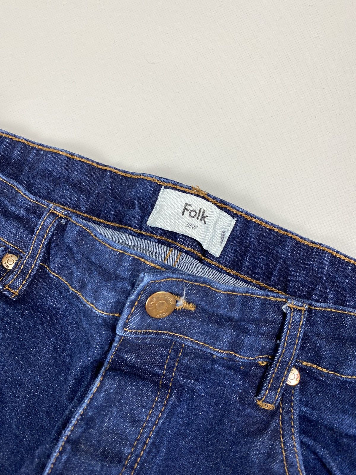 Folk Folk men’s Selvedge Denim Jeans Size US 34 / EU 50 - 11 Thumbnail